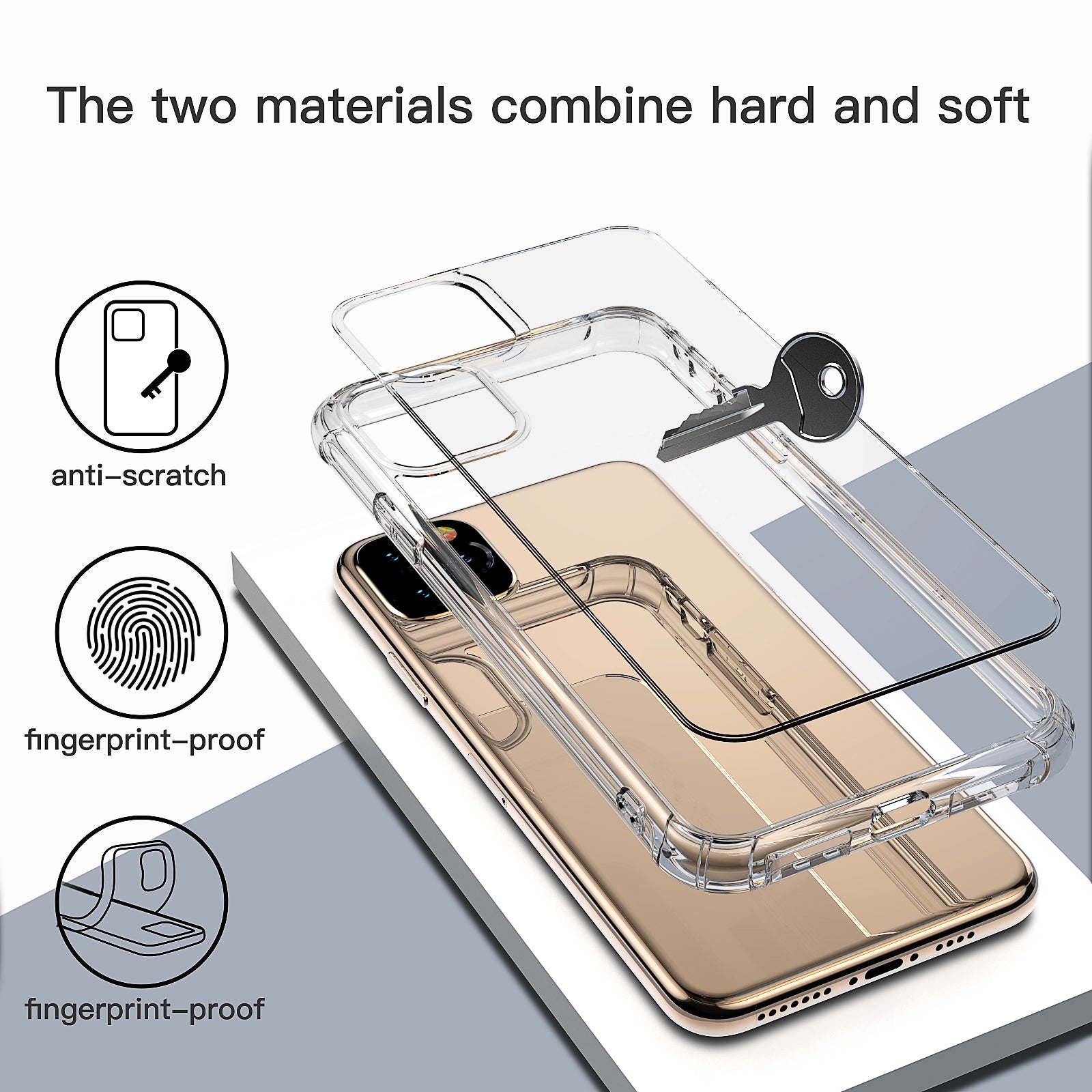 iPhone XI 11 Pro Max Case Clear Heavy Duty 2019 Shockproof TPU Bumper Cover