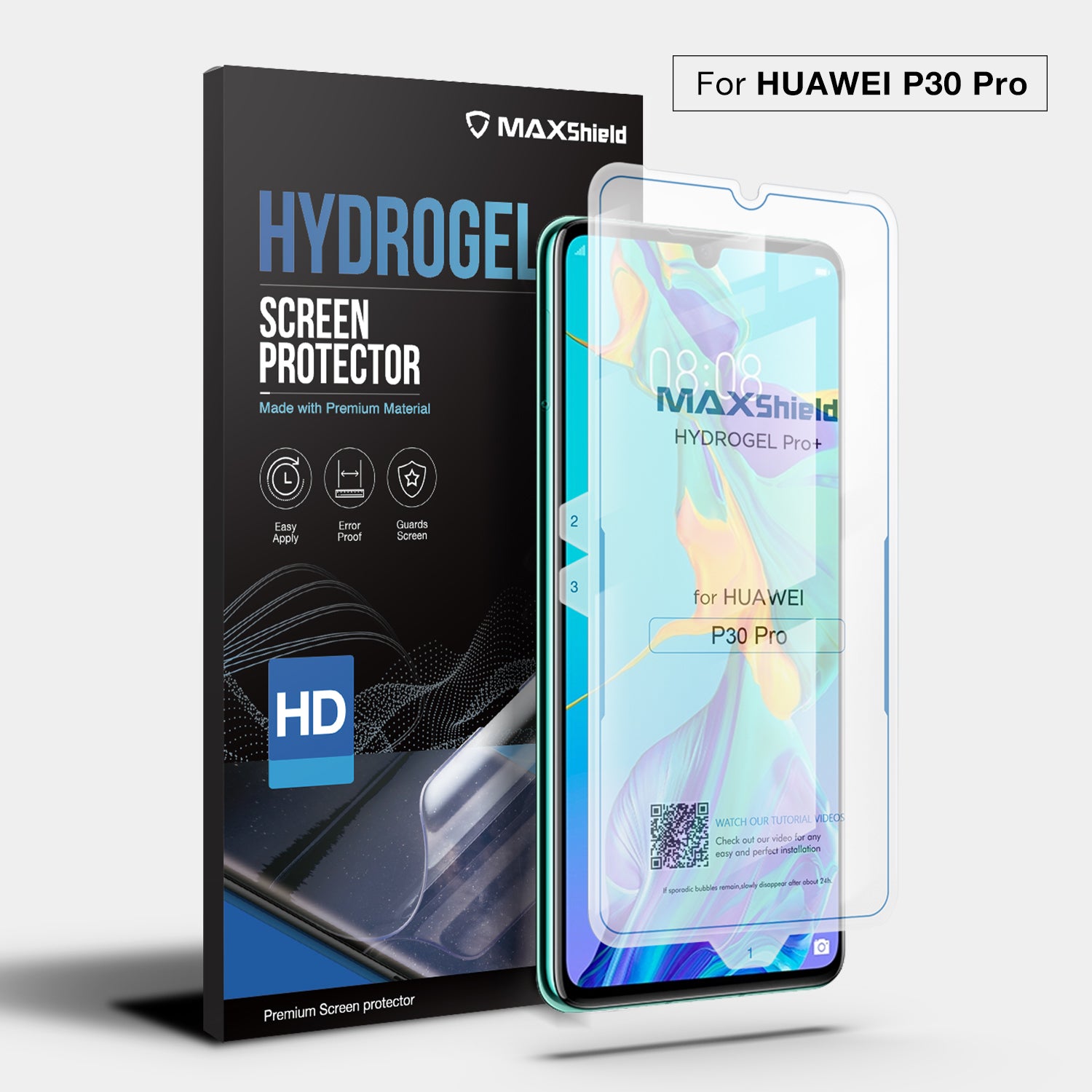 Huawei P30 Pro HYDROGEL AQUA FLEXIBLE Crystal Film Screen Protector