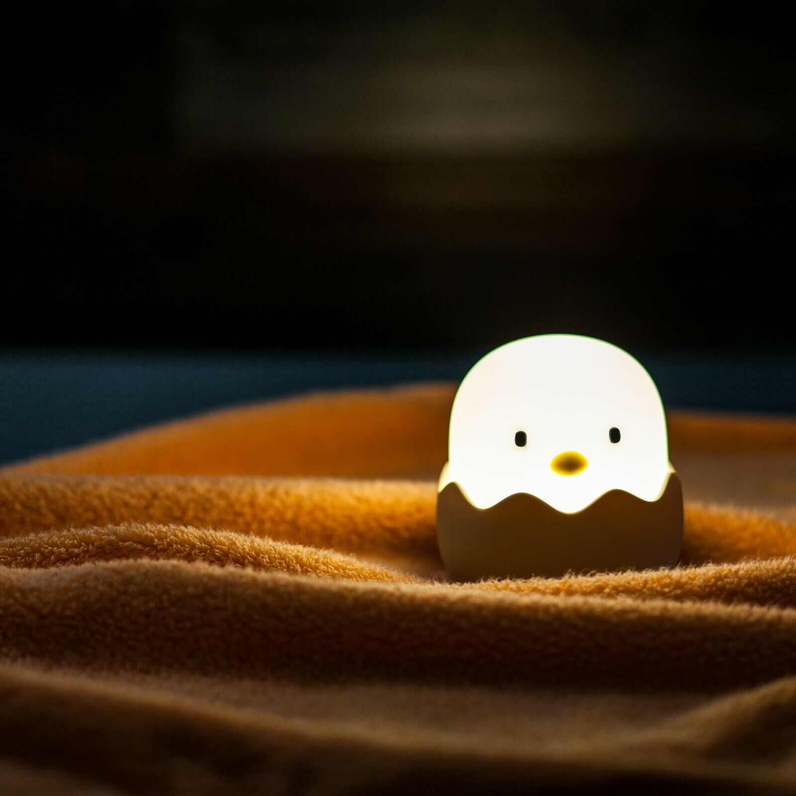 Night Light for Baby Cute Chick Lamp Safe Silicone LED Touch Bedside