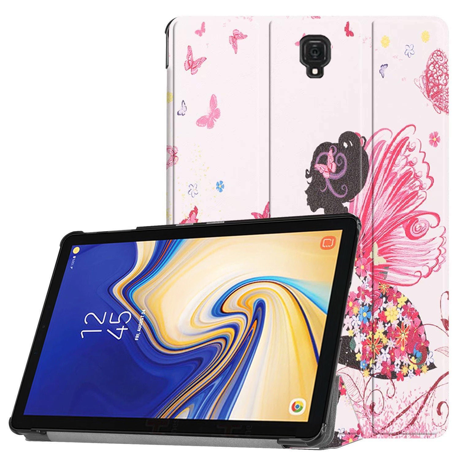 Magnetic Smart Leather Case Cover For Samsung Galaxy Tab A 8.0-Butterfly