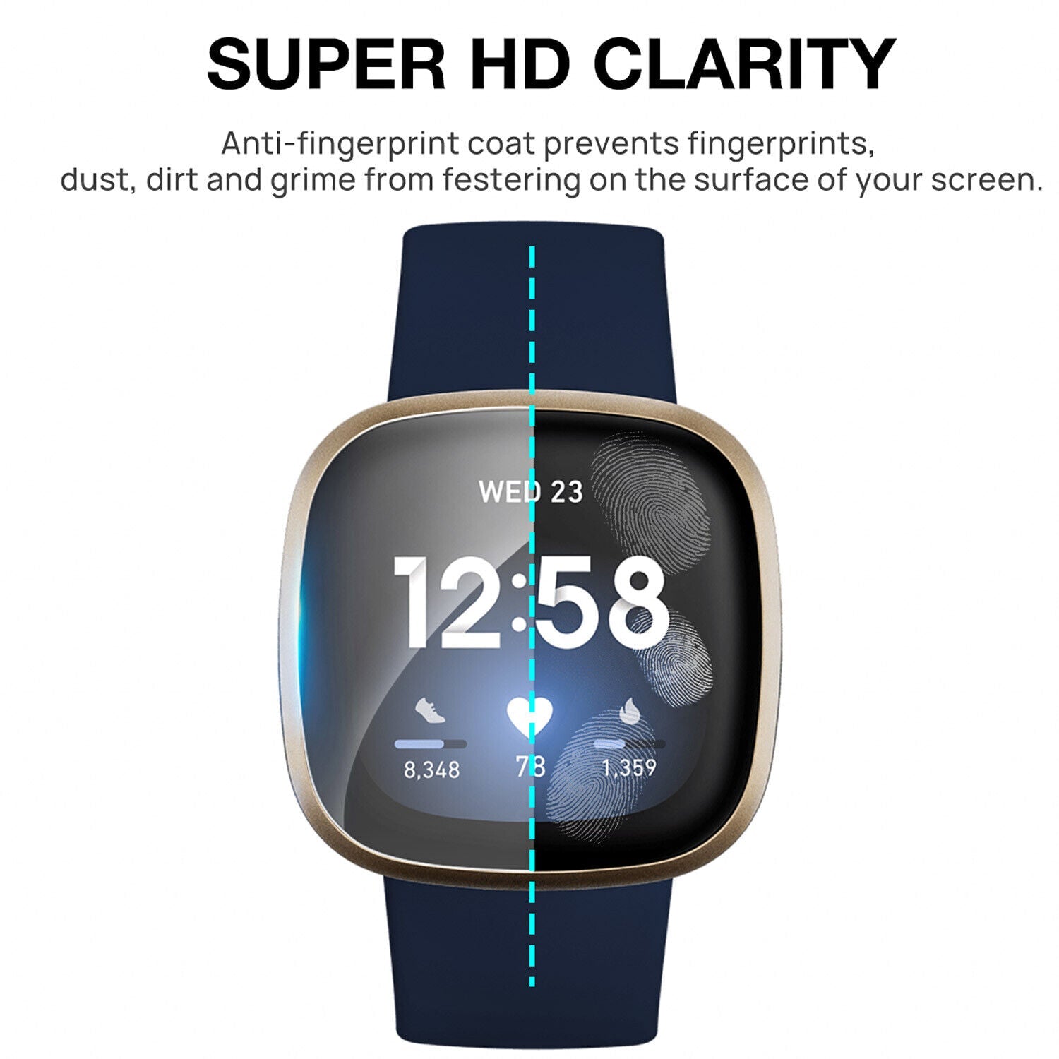 [5 Packs] For Fitbit Luxe Full Coverage Hydrogel Screen Protector Film