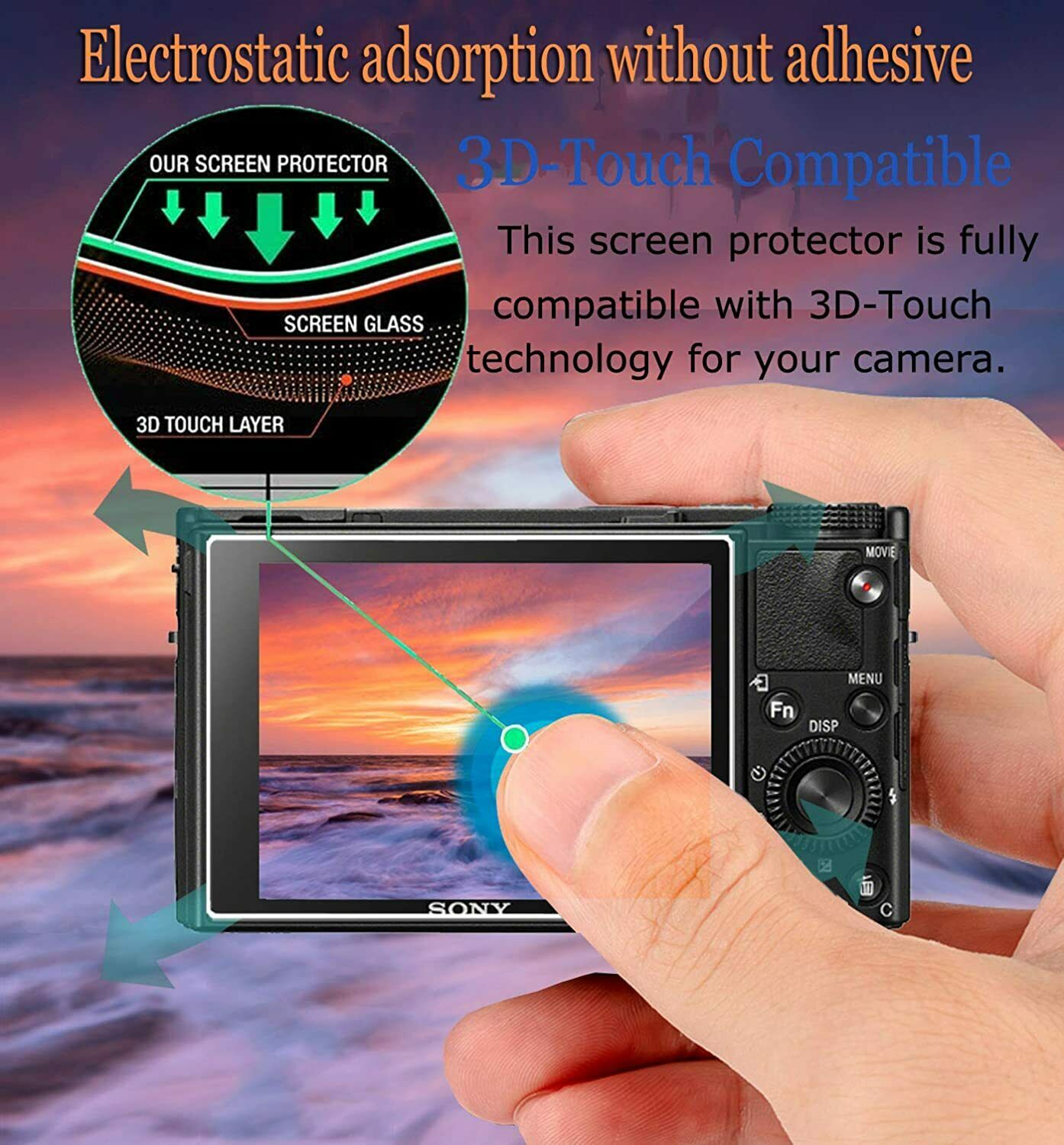 For Panasonic Lumix FZ80 FZ85 TZ80 TZ85 FZ1000 Temered Glasss Screen Protector