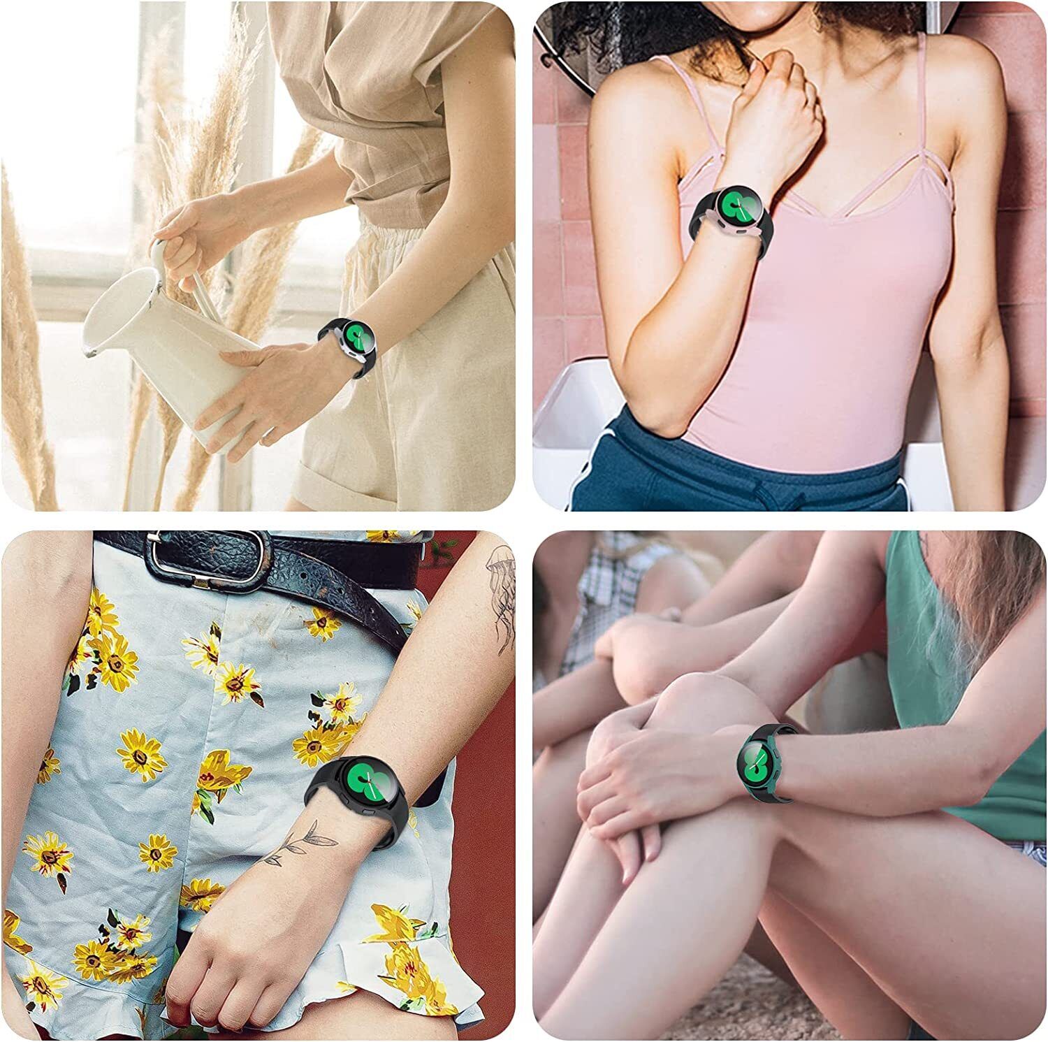 For Samsung Galaxy Watch 5 Pro 40mm 44mm 45mm Temepered Glass Case Cover Screen Protector