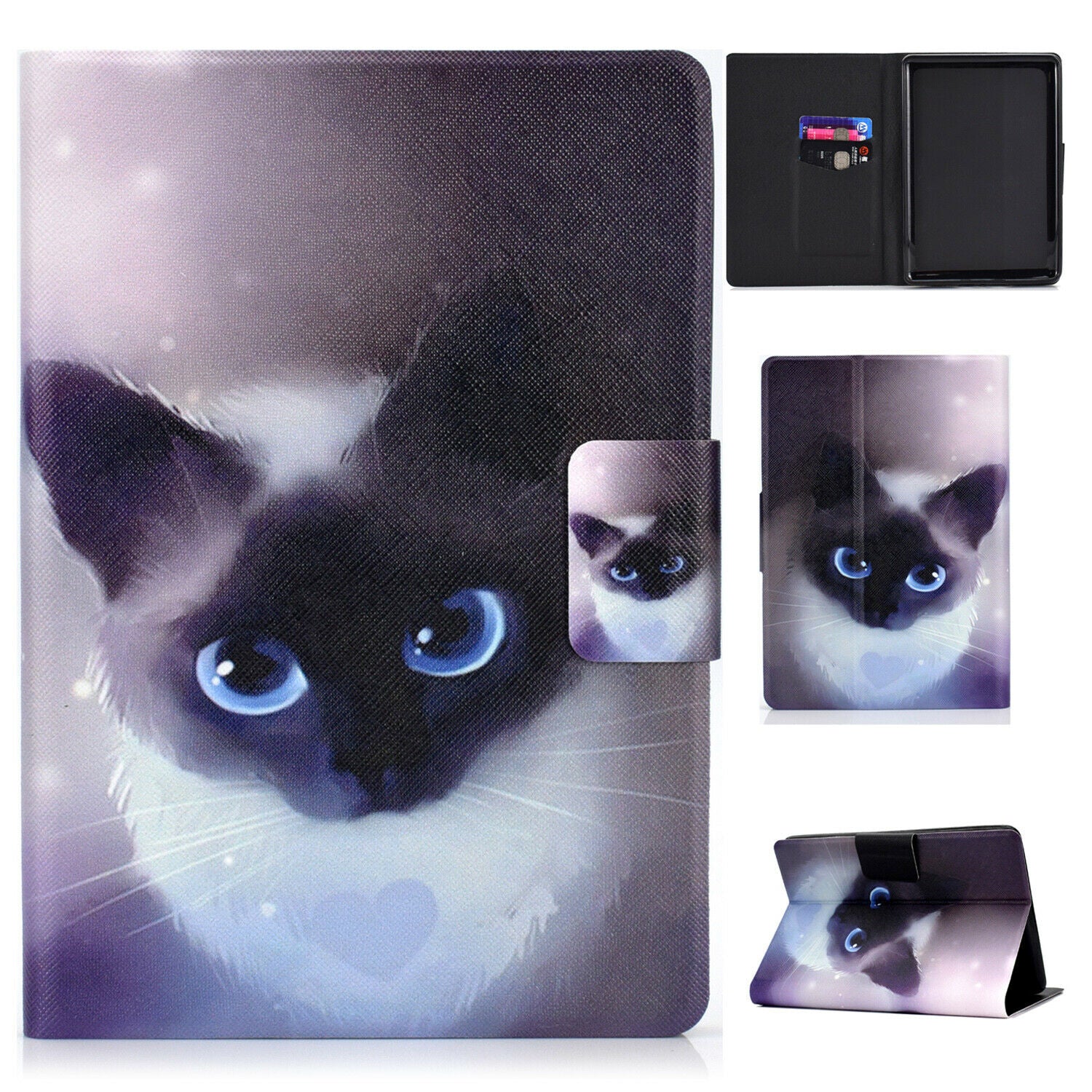 Leather Case For All-New Kindle 2019 10th Gen 6" Card Slot Magnetic Stand Cover