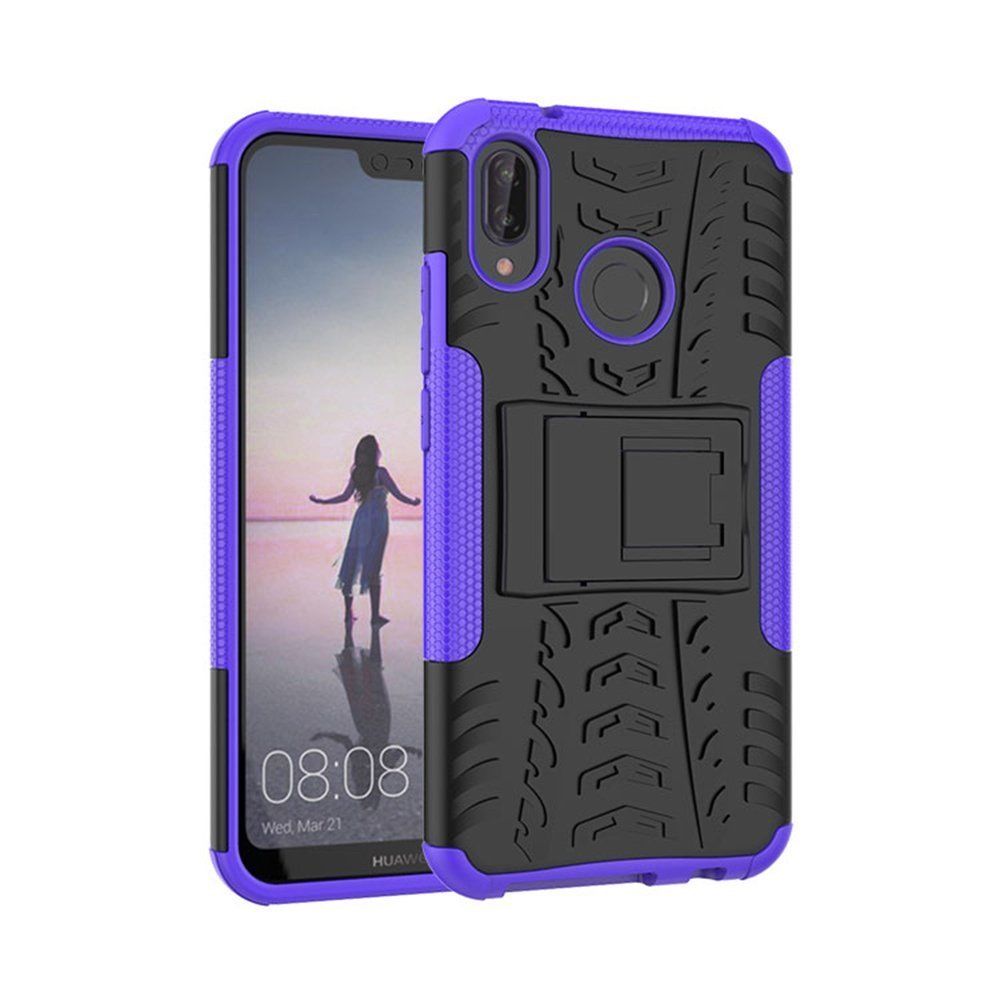 For Huawei Nova 3i Heavy Duty Tough Shockproof Strong Case Cover-Purple