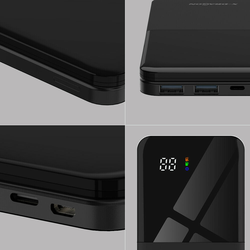 500000mAh LCD Portable External Battery Charger USB Power Bank Backup For Phone