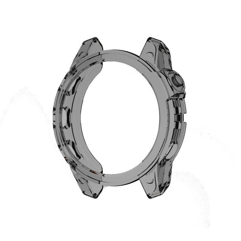 For Garmin Fenix 7 Solar Sapphire Shockproof TPU Case Cover Screen Protector