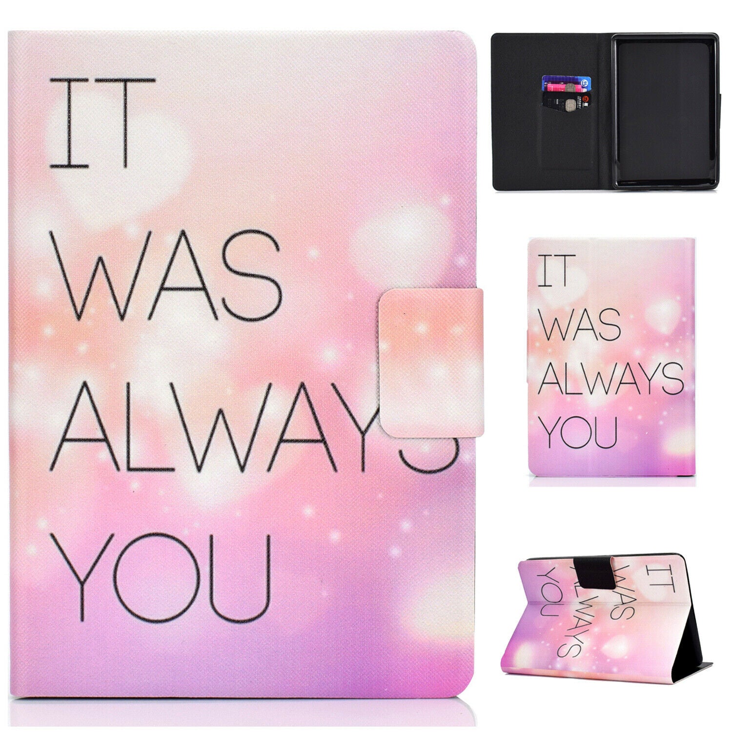 Leather Case For All-New Kindle 2019 10th Gen 6" Card Slot Magnetic Stand Cover