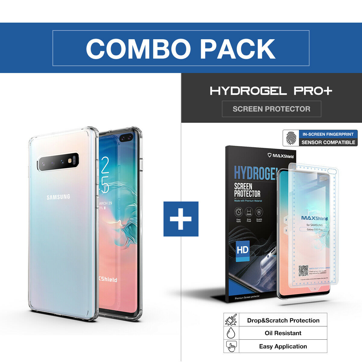 Samsung Galaxy S10 Plus Case Shockproof Crystal Bumper Case Cover