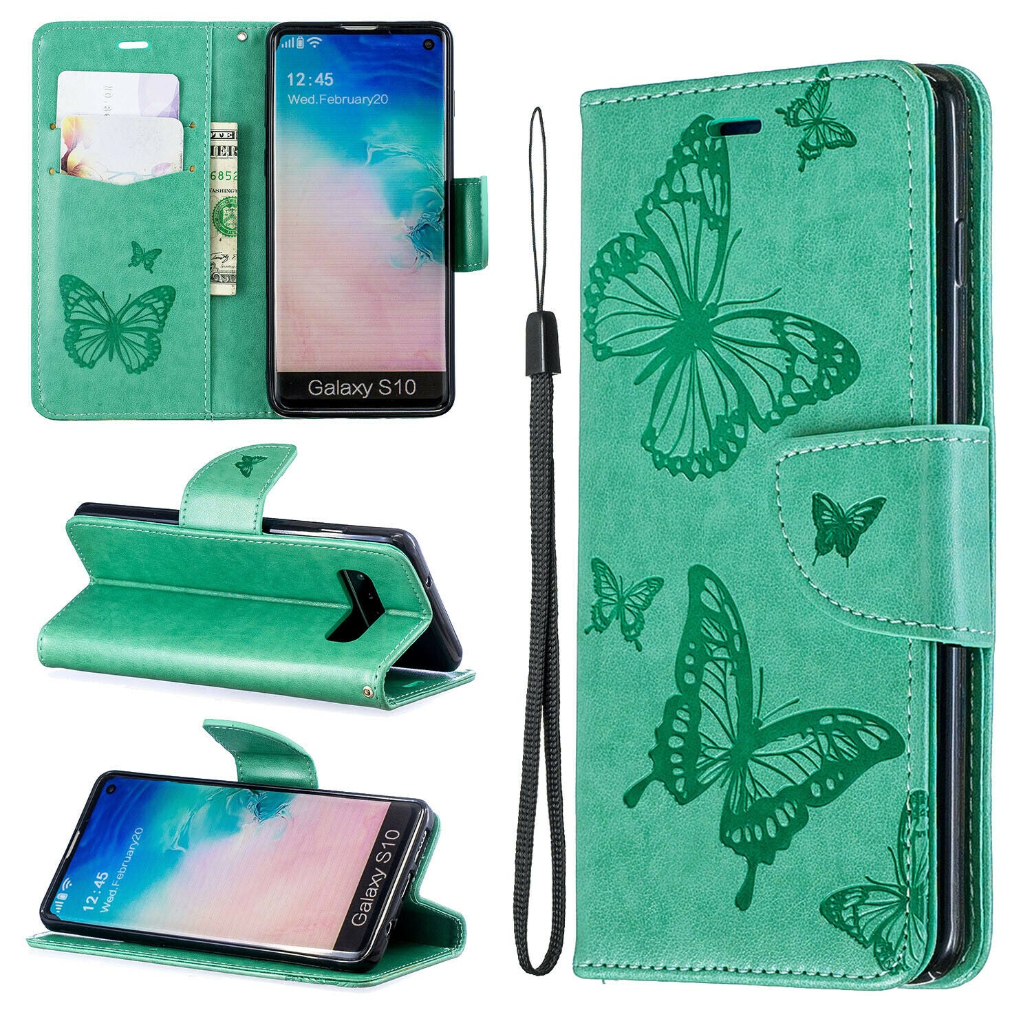 For Samsung Galaxy Note 10 Plus Phone Case Leather Wallet Cover