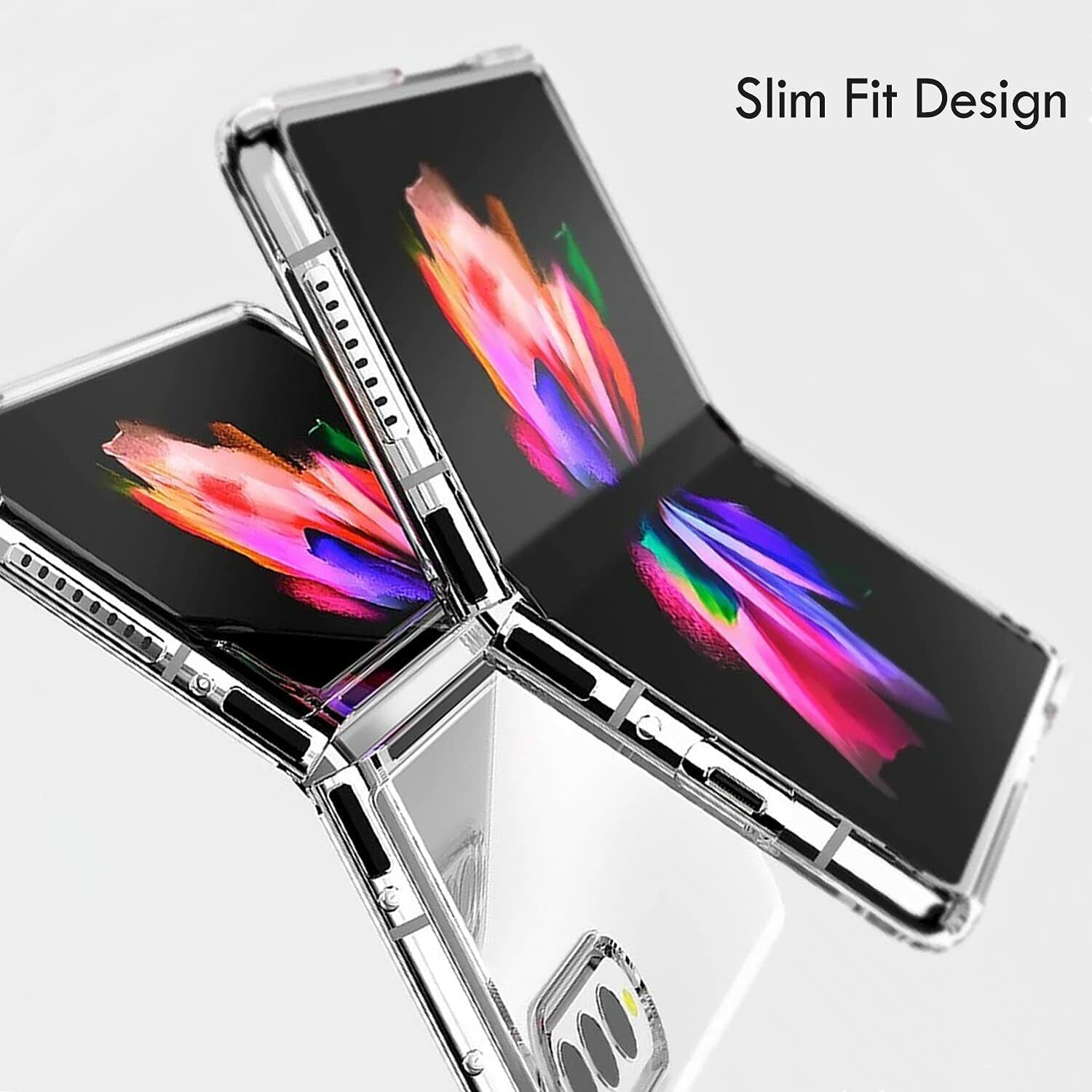 For Samsung Galaxy Z Fold 4 5G Case Clear Heavy Duty Shockproof Cover