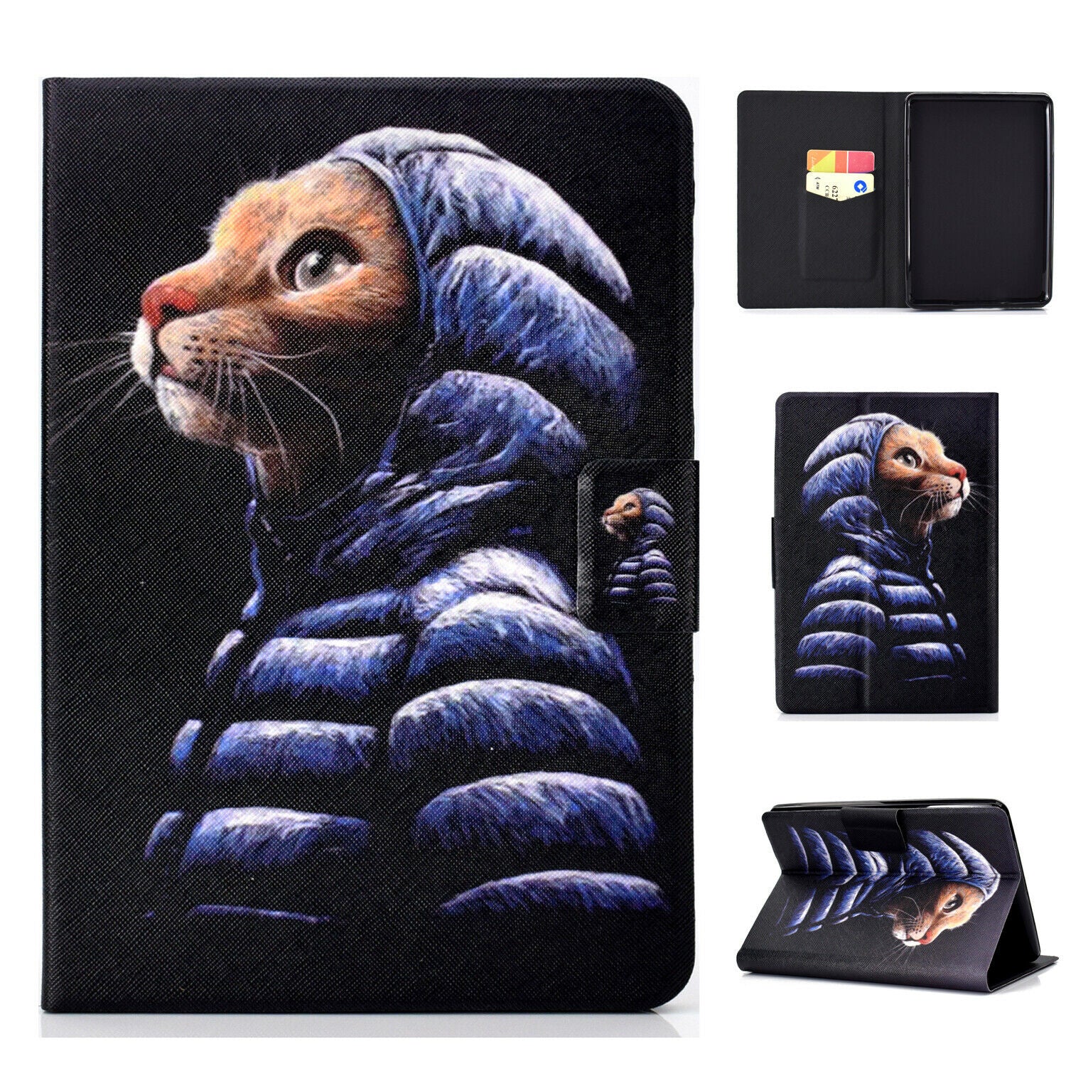 Leather Case For All-New Kindle 2019 10th Gen 6" Card Slot Magnetic Stand Cover