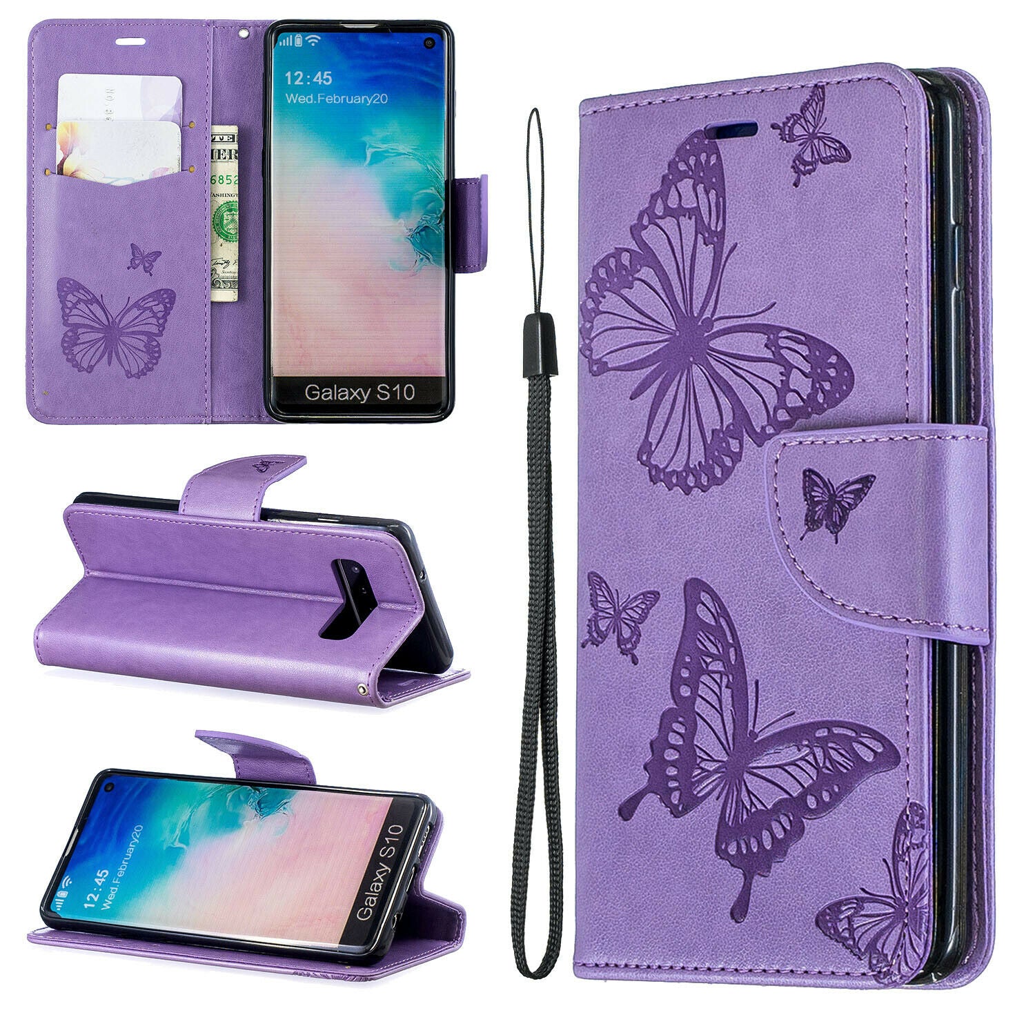 For Samsung Galaxy Note 10 Plus Phone Case Leather Wallet Cover