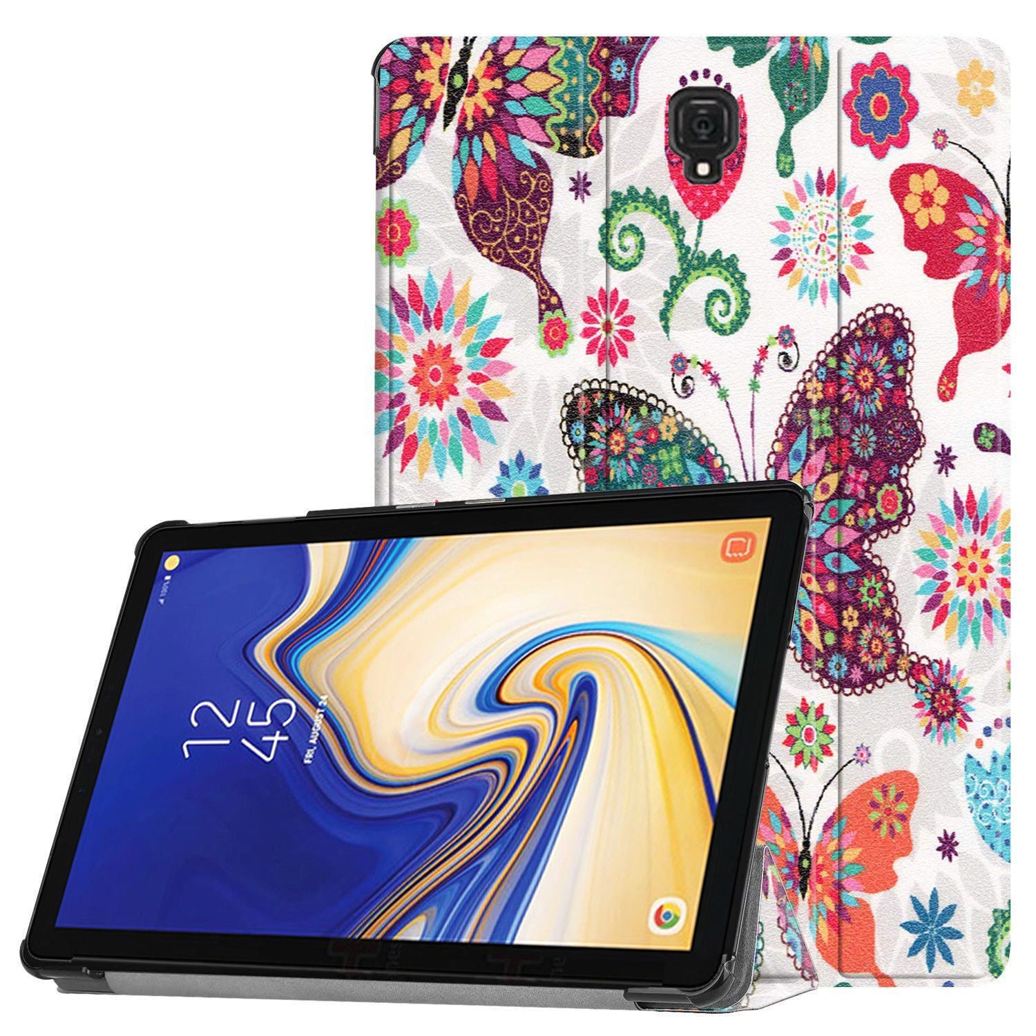 Magnetic Smart Leather Case Cover For Samsung Galaxy Tab A 8.0-Butterfly
