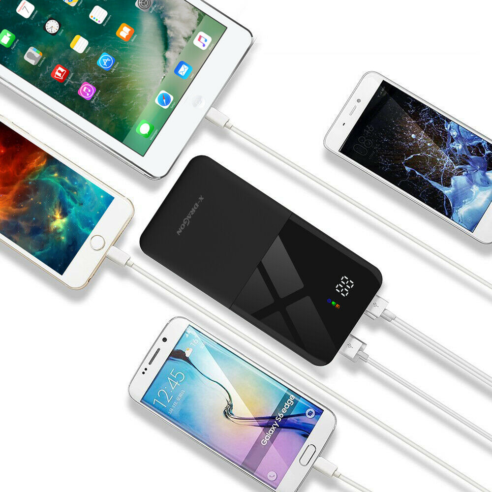 500000mAh LCD Portable External Battery Charger USB Power Bank Backup For Phone