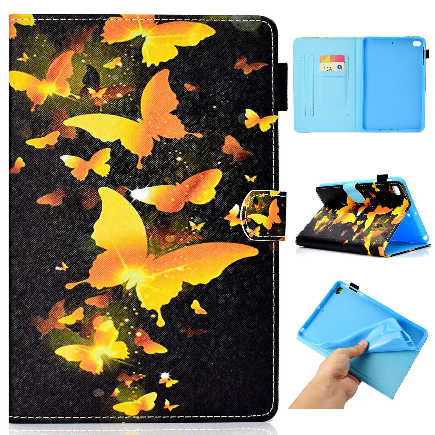 For Samsung Tab A 10.1" 2019 SM-T510 T515 Tablet Case Smart Magnet Leather Cover-19 Patterns