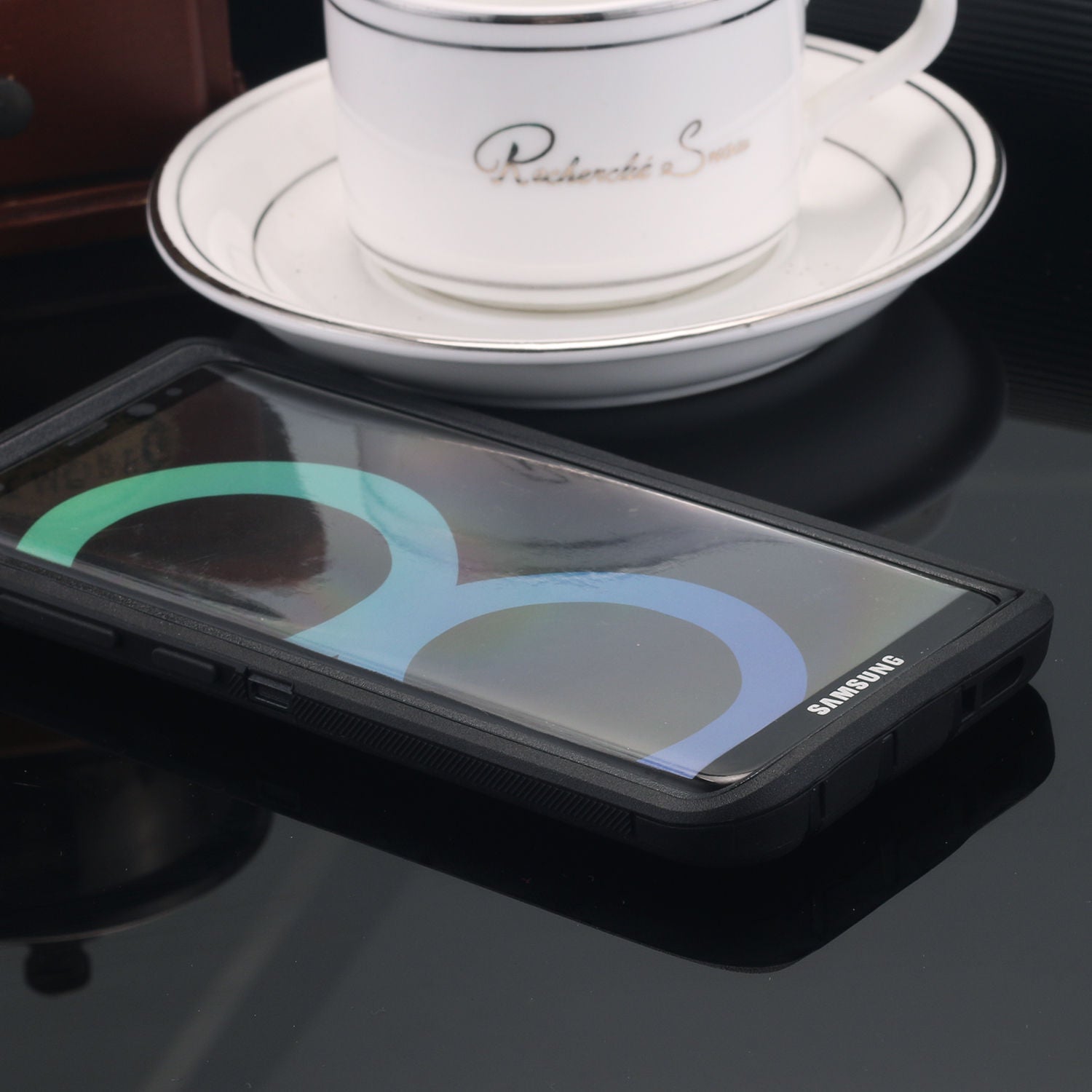 Samsung Galaxy S9 Plus Case Shockproof Hybrid Rubber Armor Rugged Cover-Black