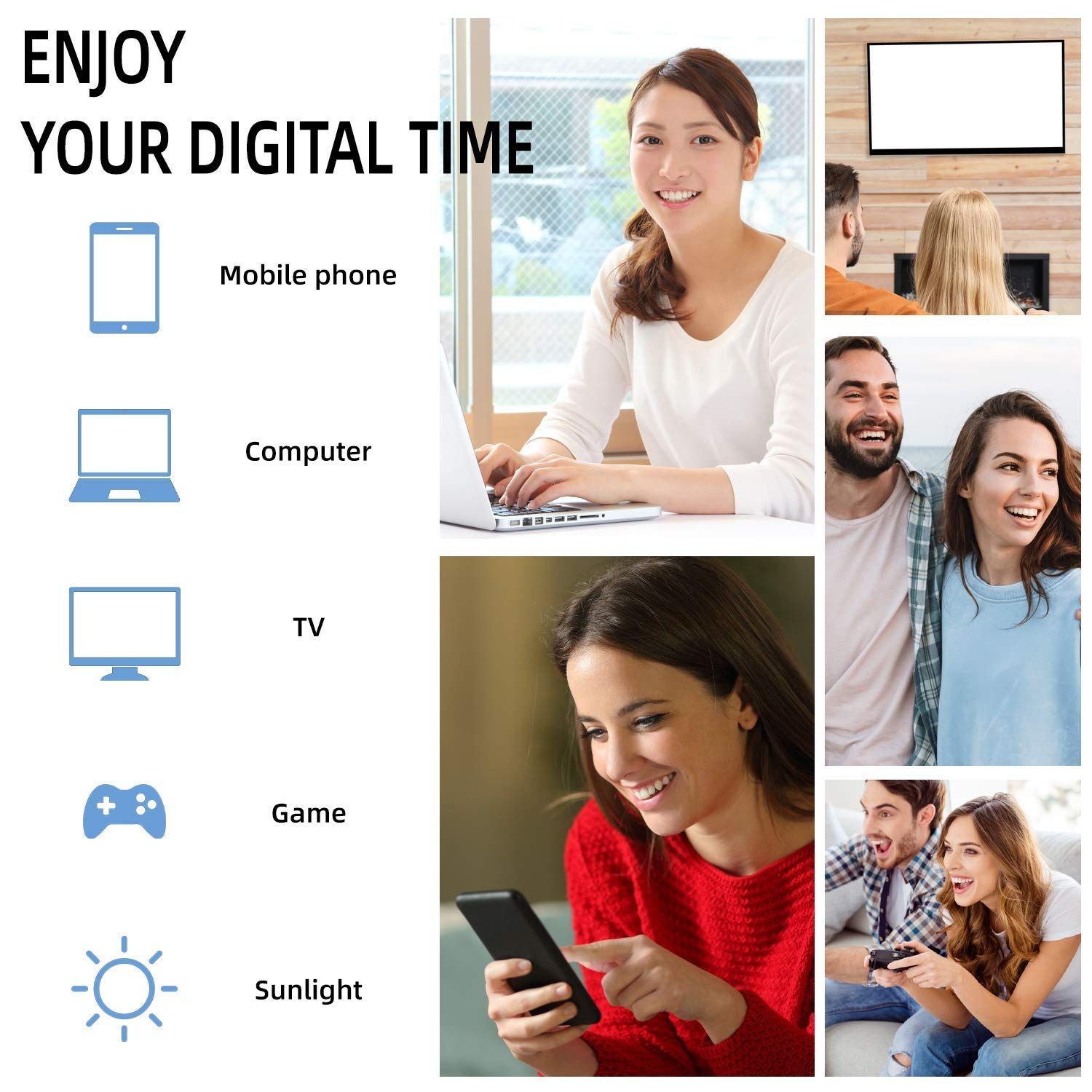 Blue Light Blocking Glasses Women/Men Retro Anti Eyestrain Computer Game Eyewear