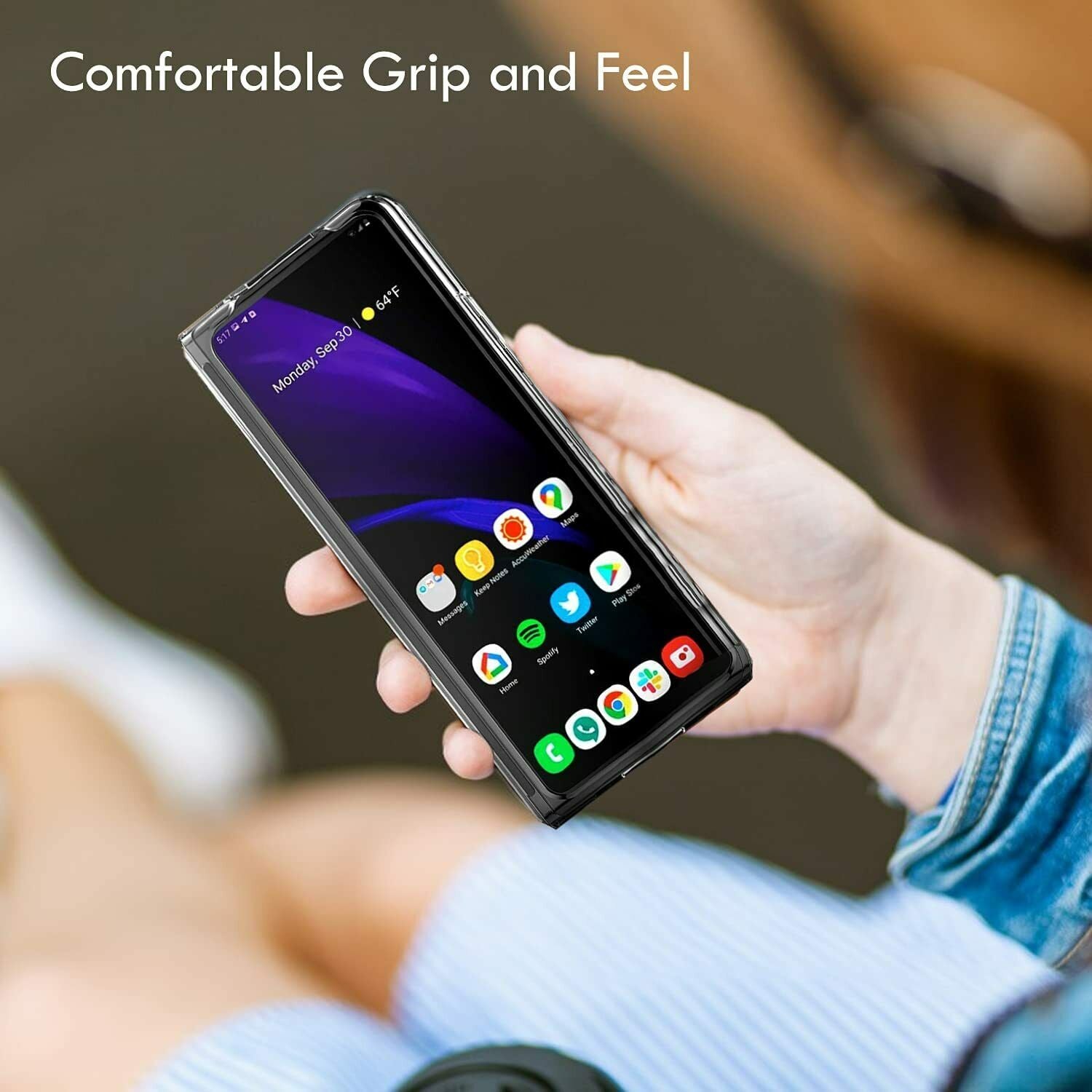 For Samsung Galaxy Z Fold 4 5G Case Clear Heavy Duty Shockproof Cover