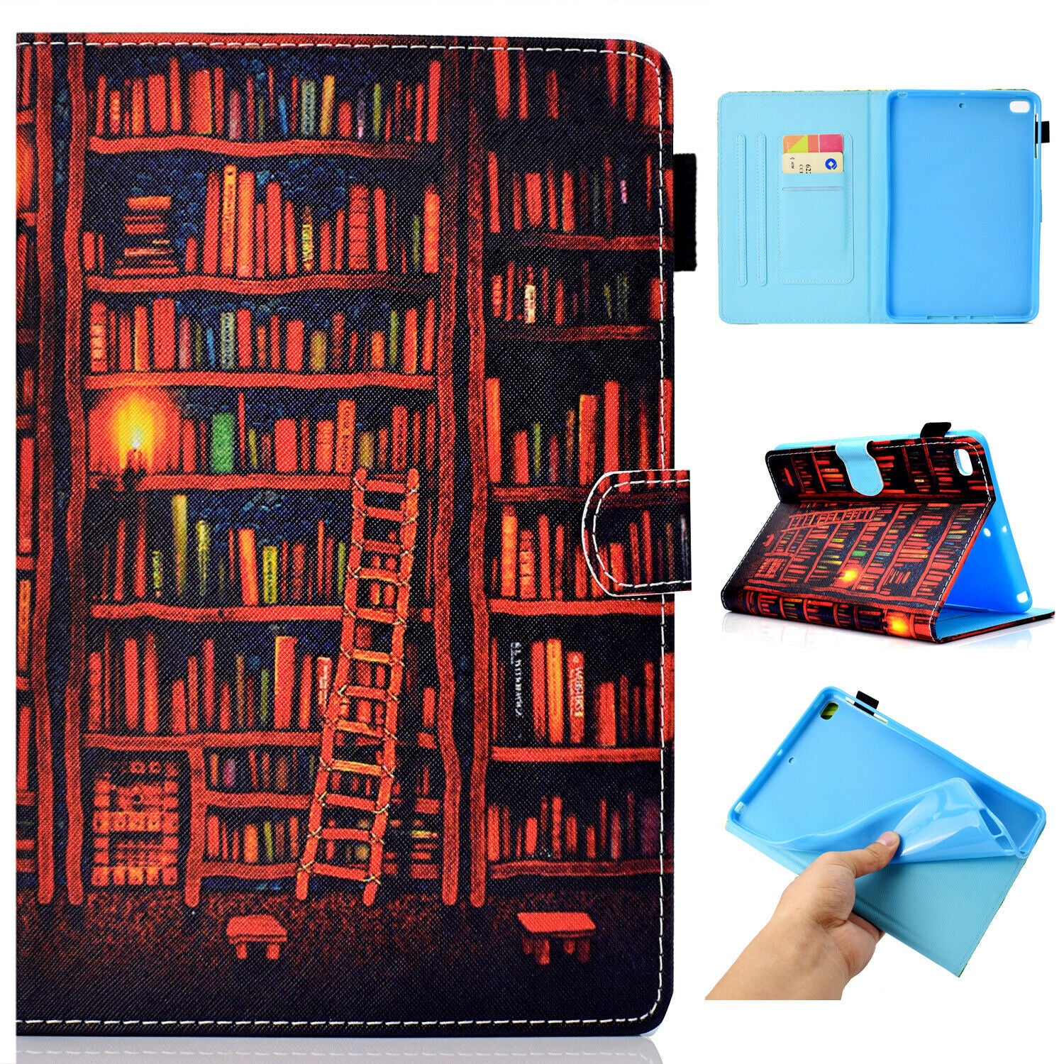 For Samsung Tab A 10.1" 2019 SM-T510 T515 Tablet Case Smart Magnet Leather Cover-19 Patterns
