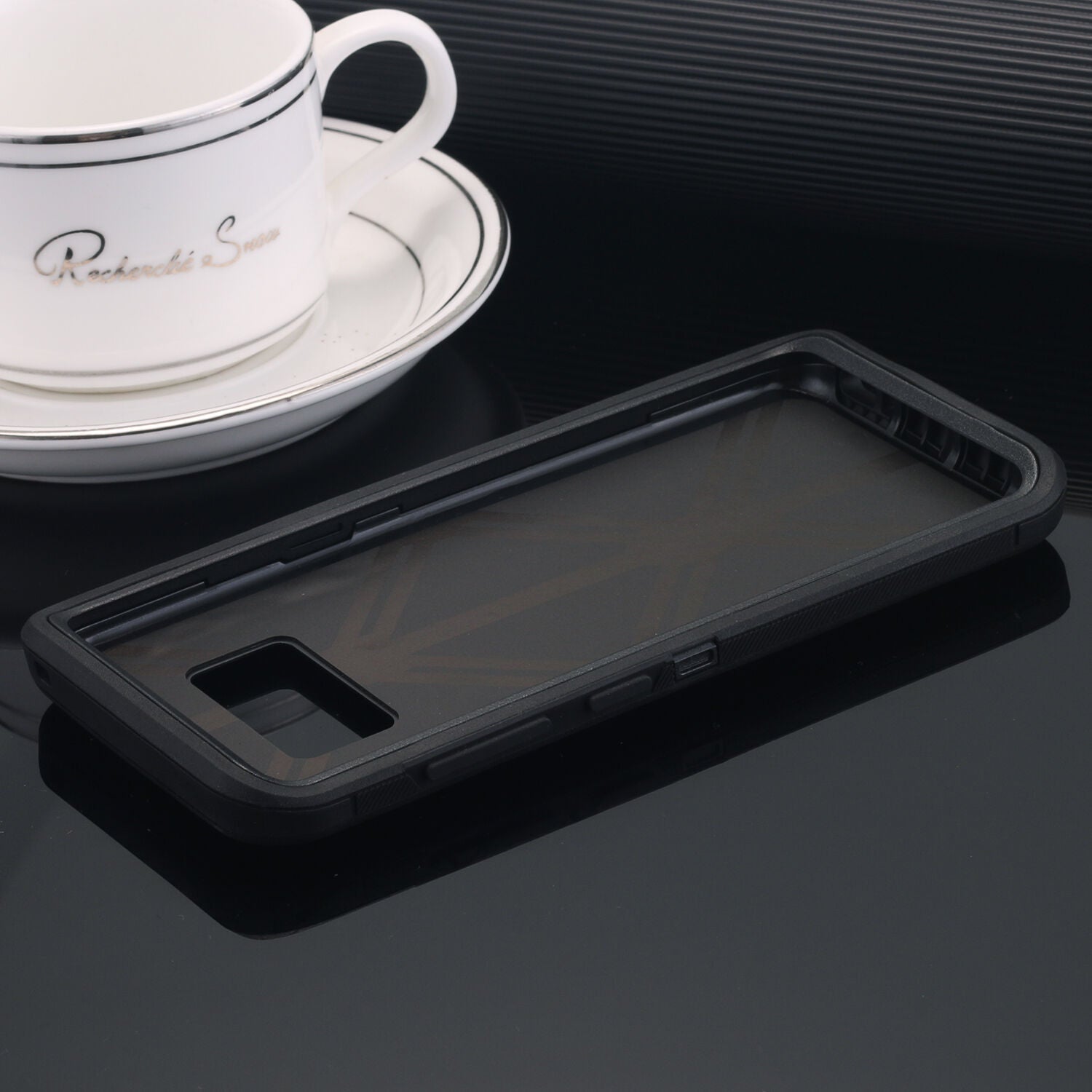 Samsung Galaxy S8 Plus Case Shockproof Hybrid Rubber Armor Rugged Cover-Black