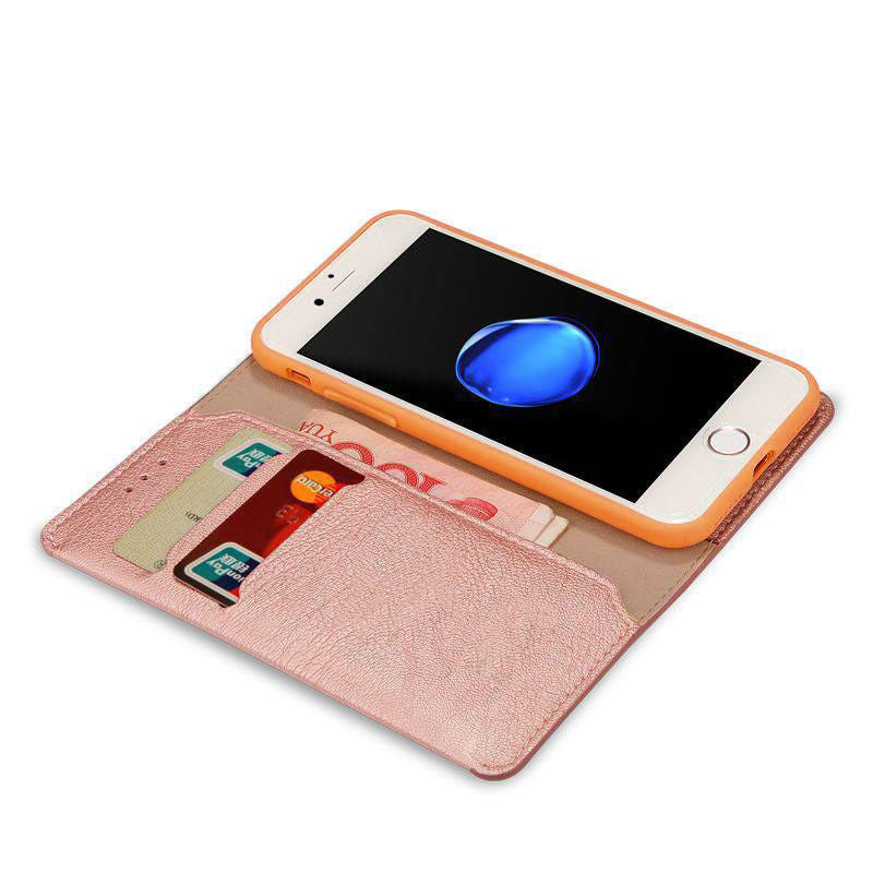 iPhone XR Luxury Slim Leather Wallet Flip Case