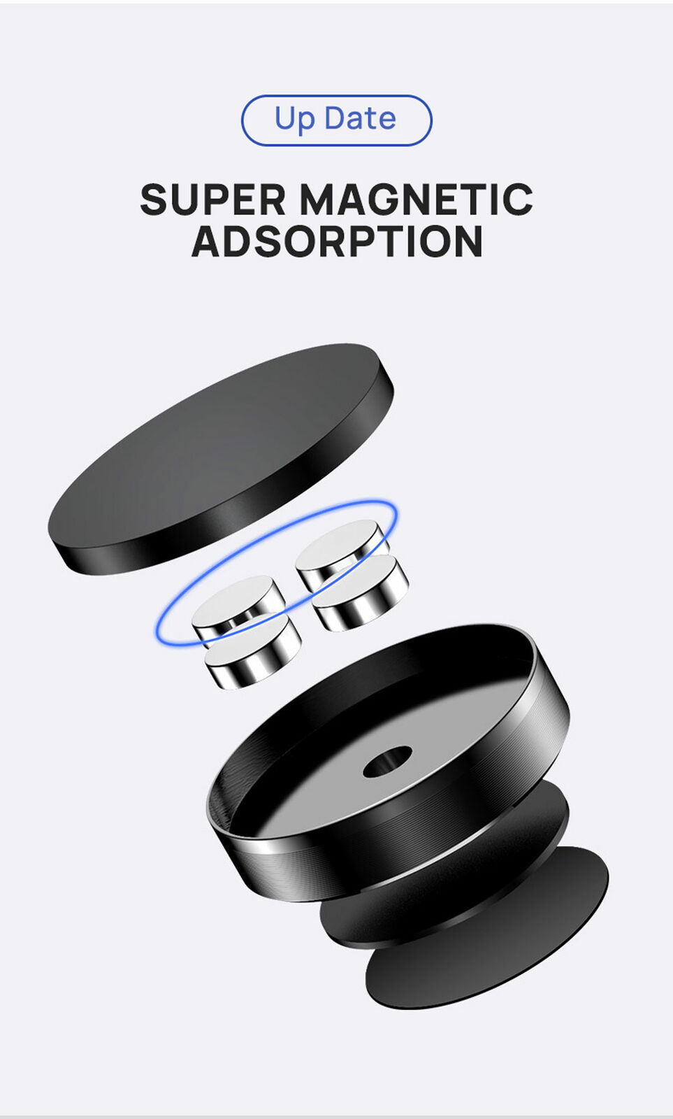 Universal Magnetic Magnet Dashboard Mobile Phone Holder Dash Car Mount Stand