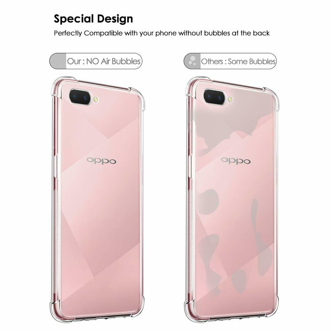 Shockproof Tough Gel Clear Case Cover for Oppo  AX5S