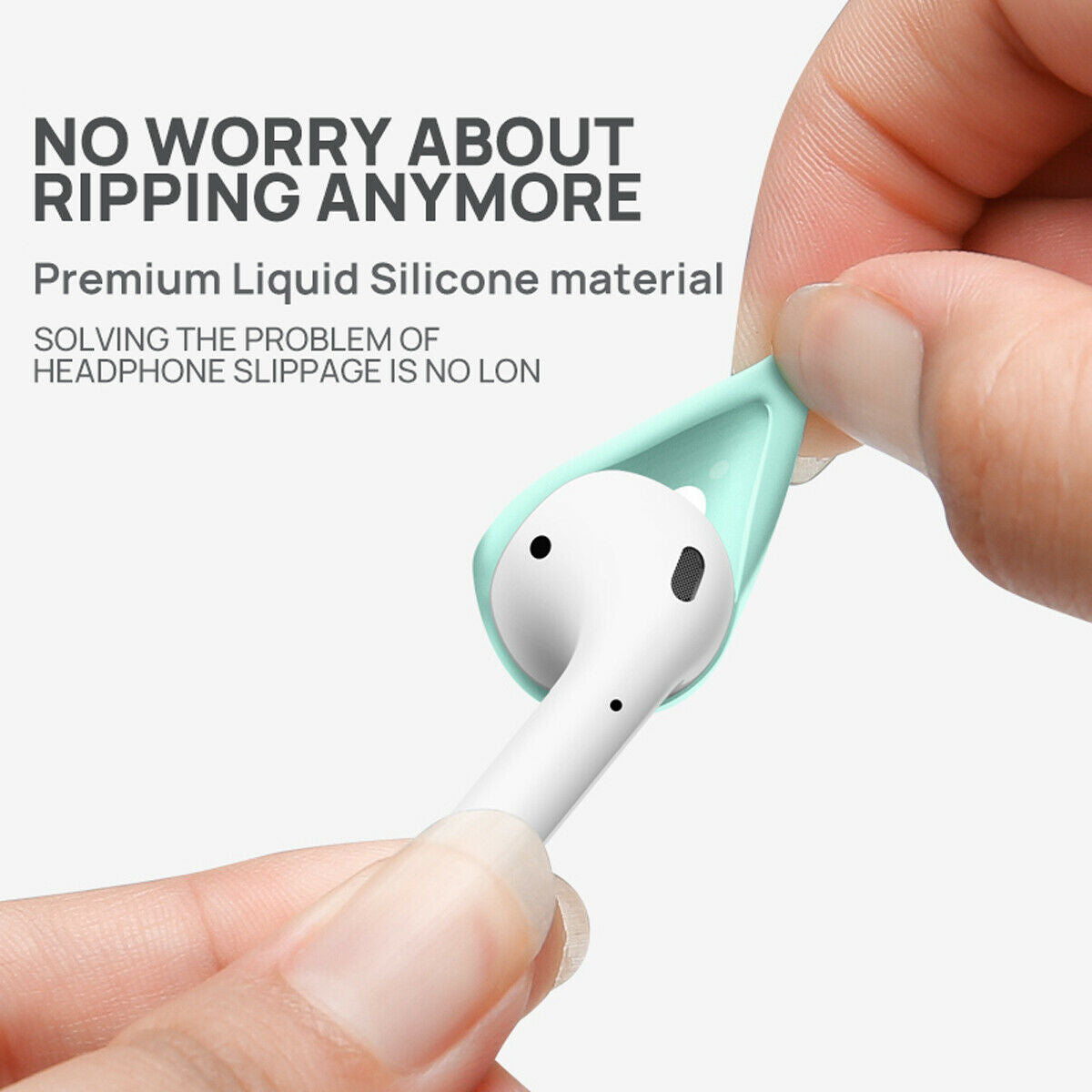 1 Pair For Apple Airpods Case Earpod Cover Ear Hook Earbuds Ear Tips silicone