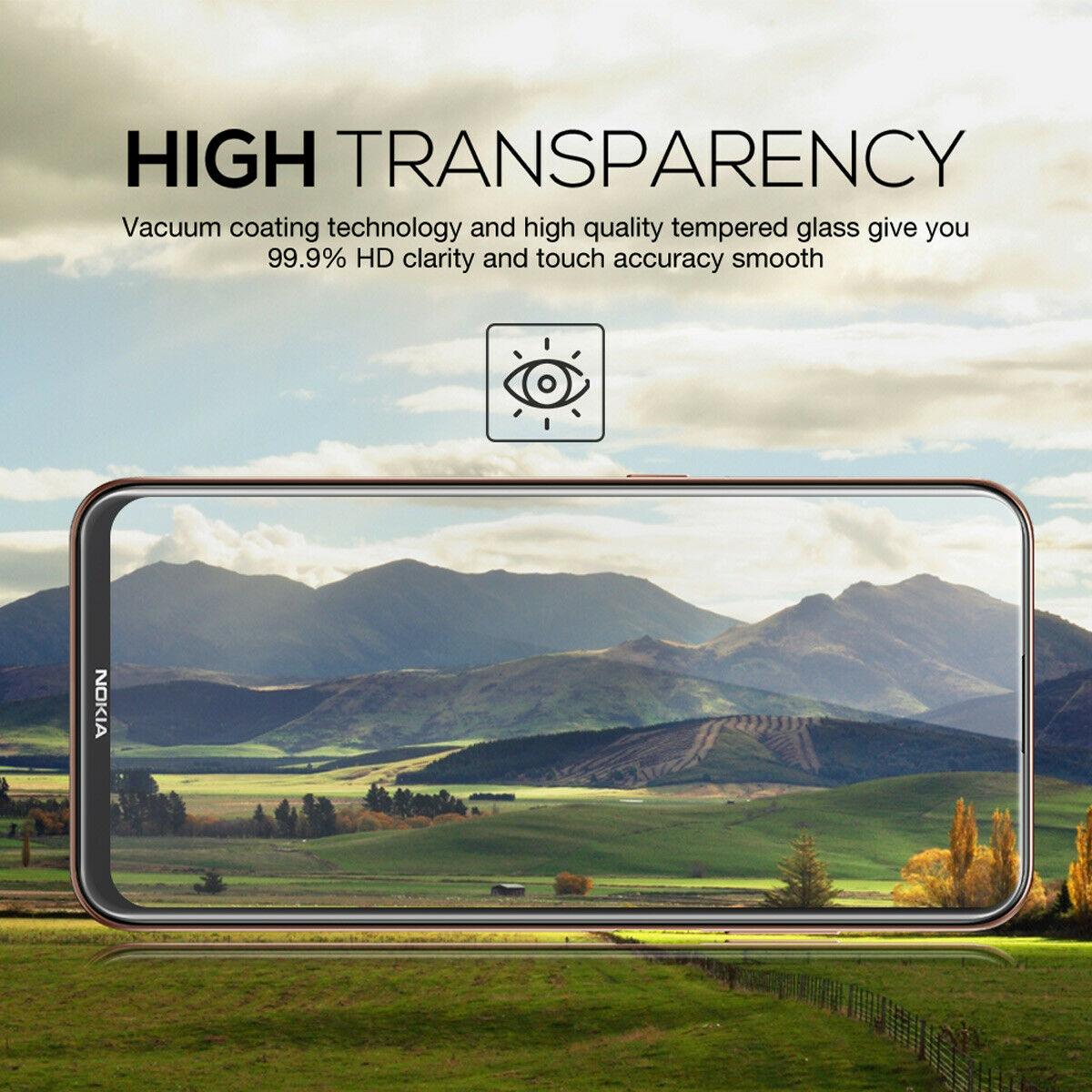 For Nokia X20 MAXSHIELD Full Cover 9H Tempered Glass Screen Protector