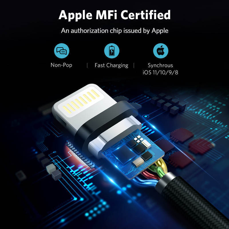 2 in 1 Lightning Charger Data Sync Cable with Micro USB for Android APPLE Device