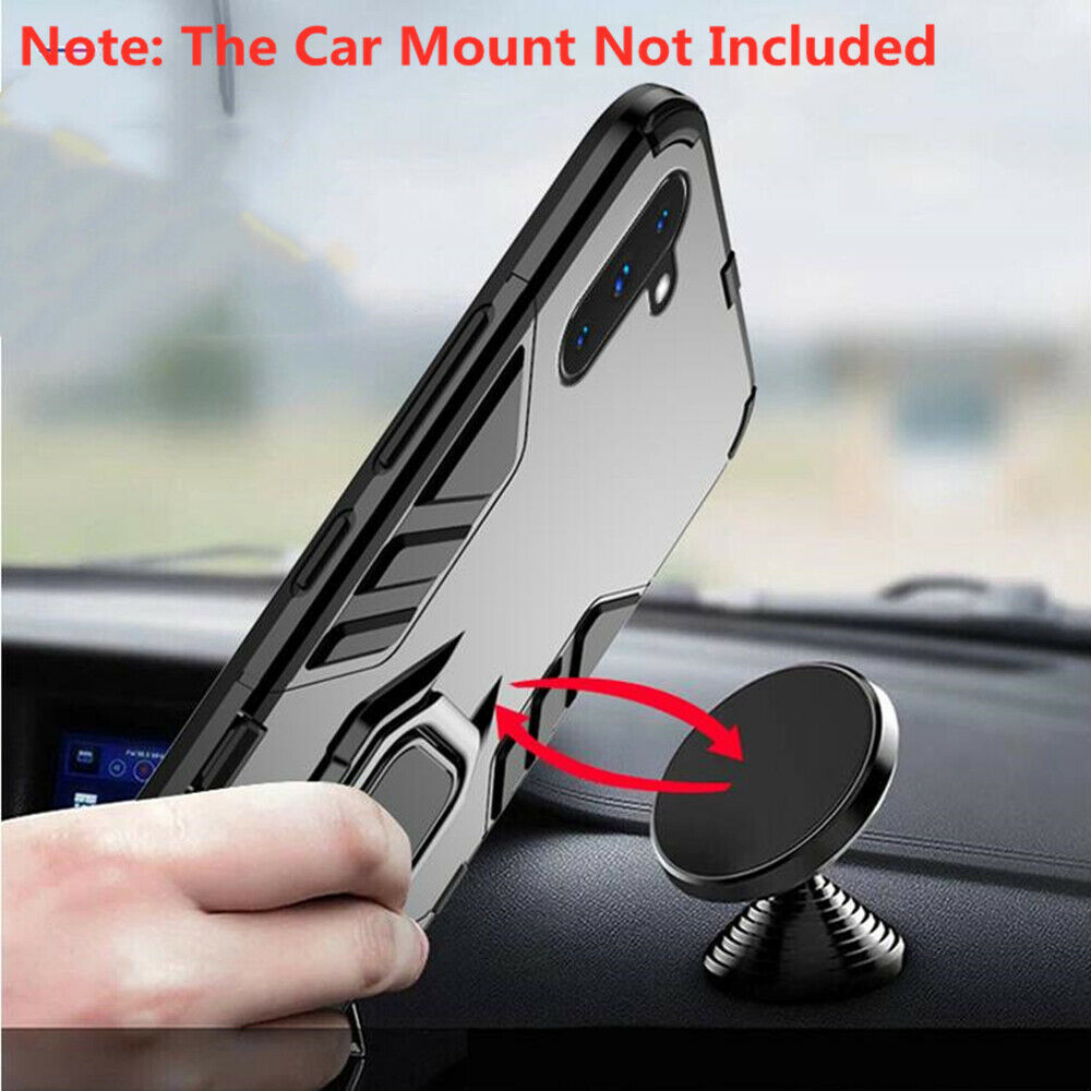 For Samsung Note 10 Plus 5G Case Hybrid Magnetic Armor Ring Holder Heavy Duty Cover