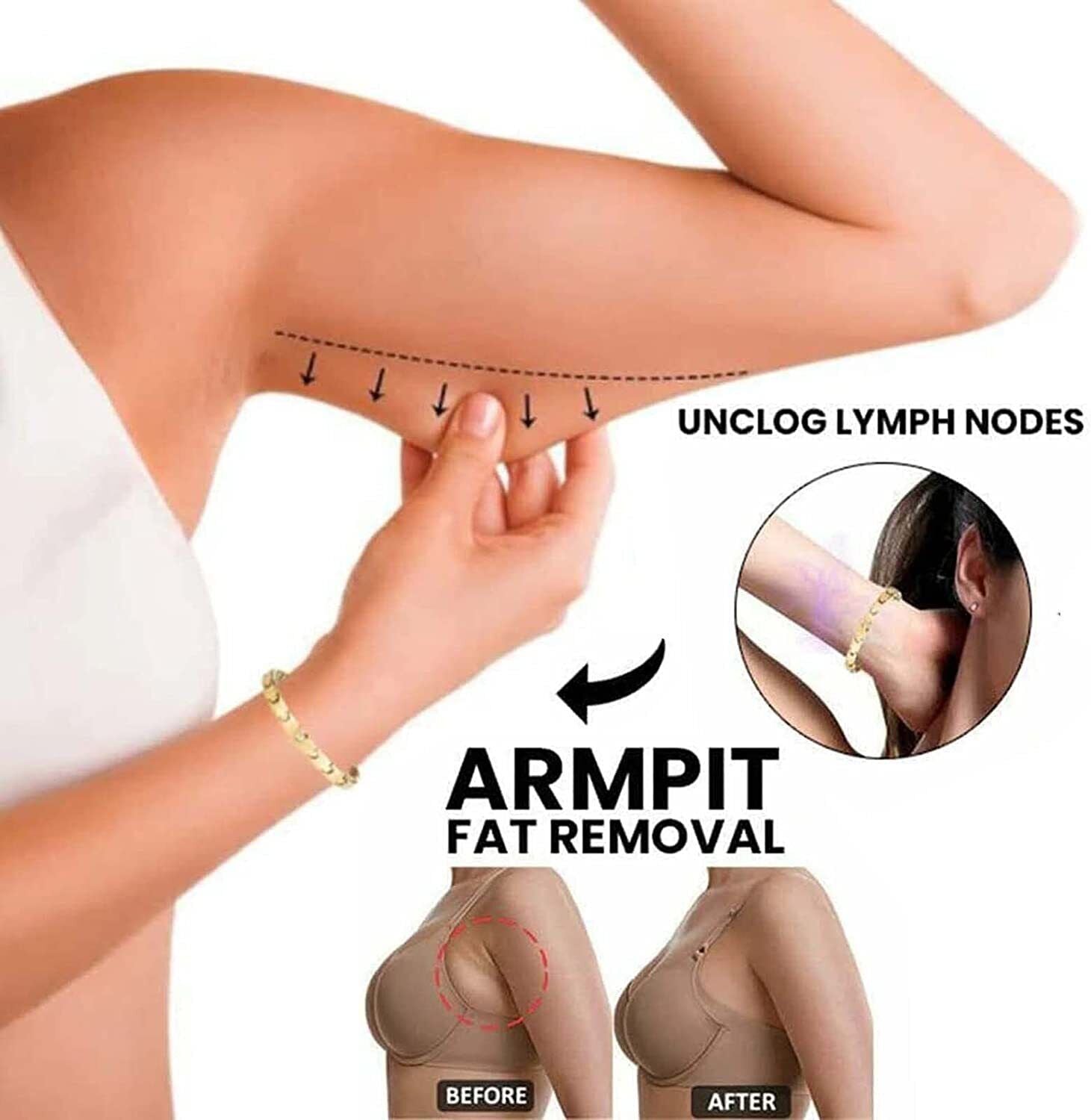 Lymph Drainage Magnetic Bracelet Therapeutic Slimming Bracelet Promotes Blood AU