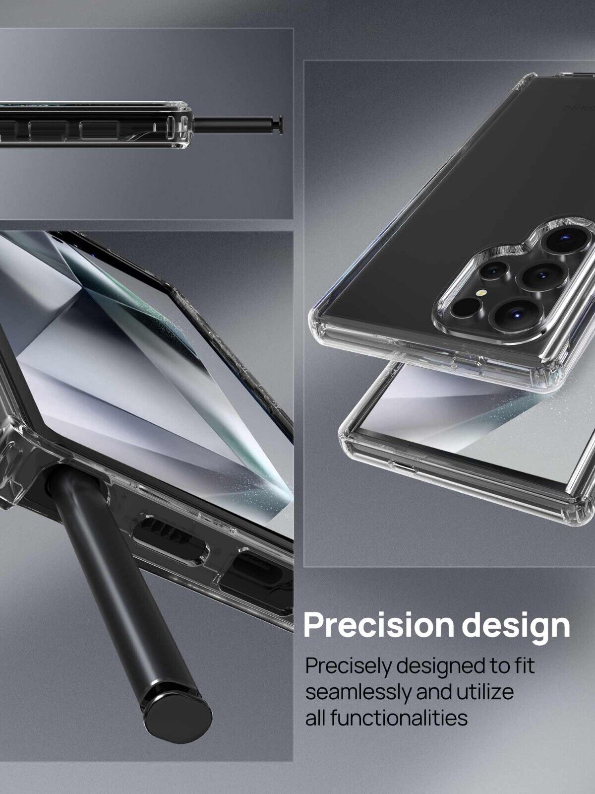 For Galaxy S24 Plus Ultra Case Clear Shockproof 360 Full Body Cover