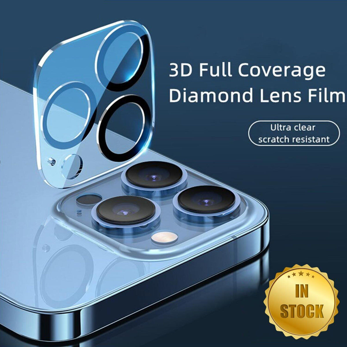 [2 Packs] For iPhone 14 Series MAXSHIELD Camera Lens Tempered Glass Screen Protector