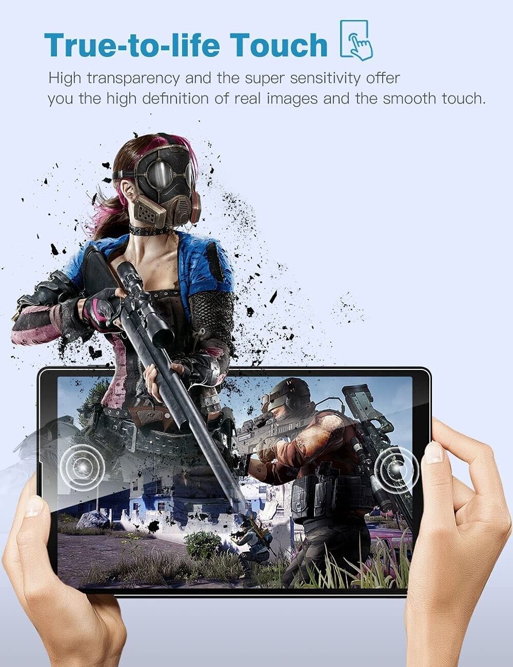 For Samsung Galaxy Tab A7 A7 Lite Tempered Glass Screen Protector Full Cover