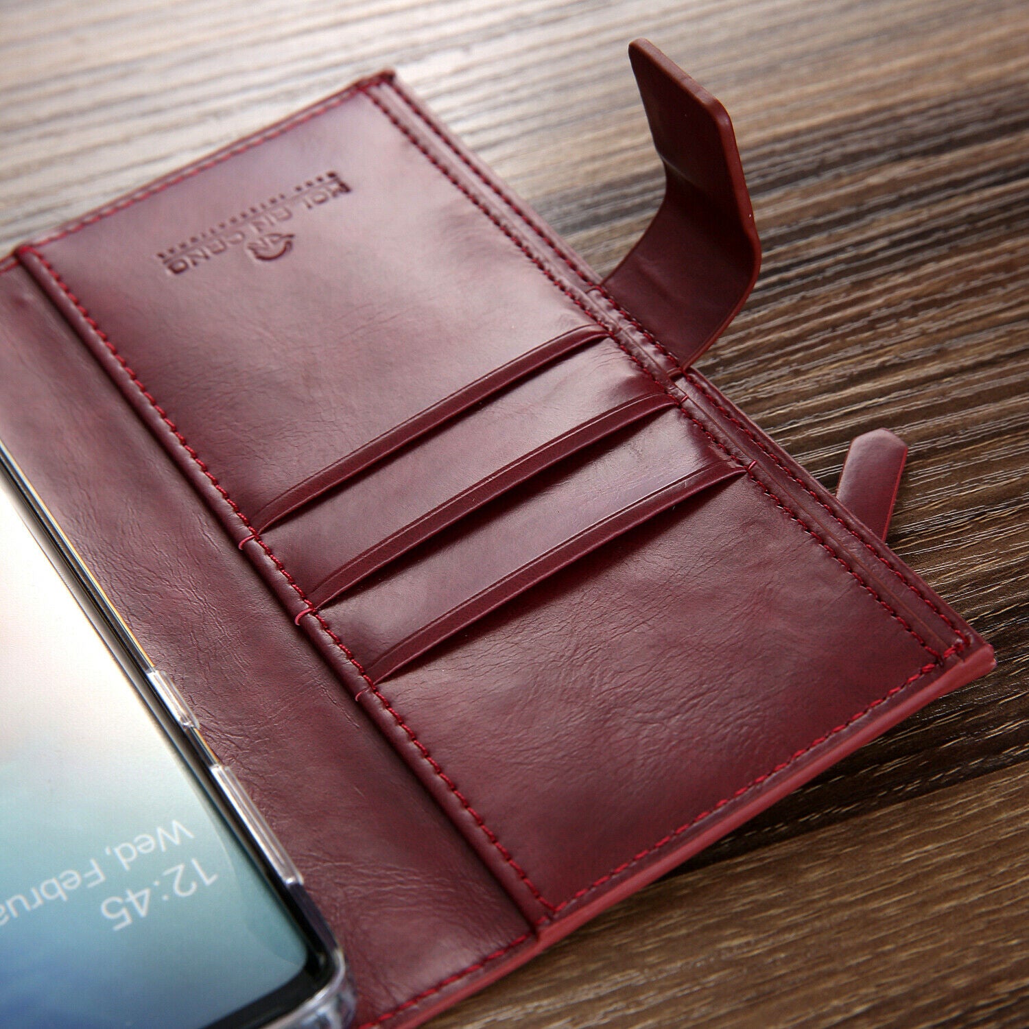 Samsung Galaxy S9 Zipper Leather Wallet Card Magnetic Case Cover-Brown