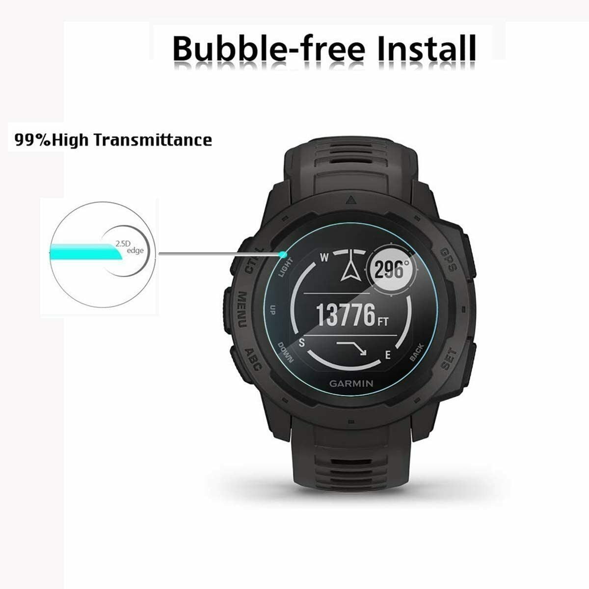 3X For Garmin Instinct Insti iCase Casefactory