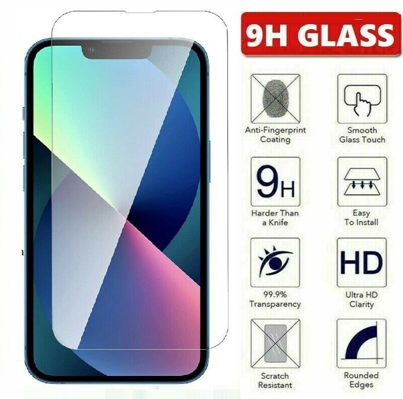 2/3 Pack For iPhone 13 Pro Max Mini Full Cover Tempered Glass Screen Protector
