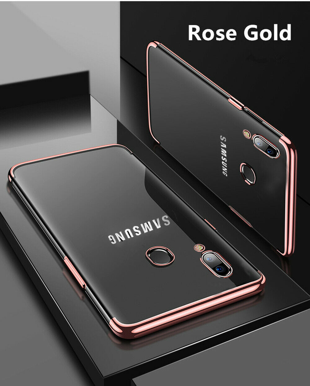 Soft Samsung Galaxy A20 Gel Clear Slim Bumper Protective Case Cover