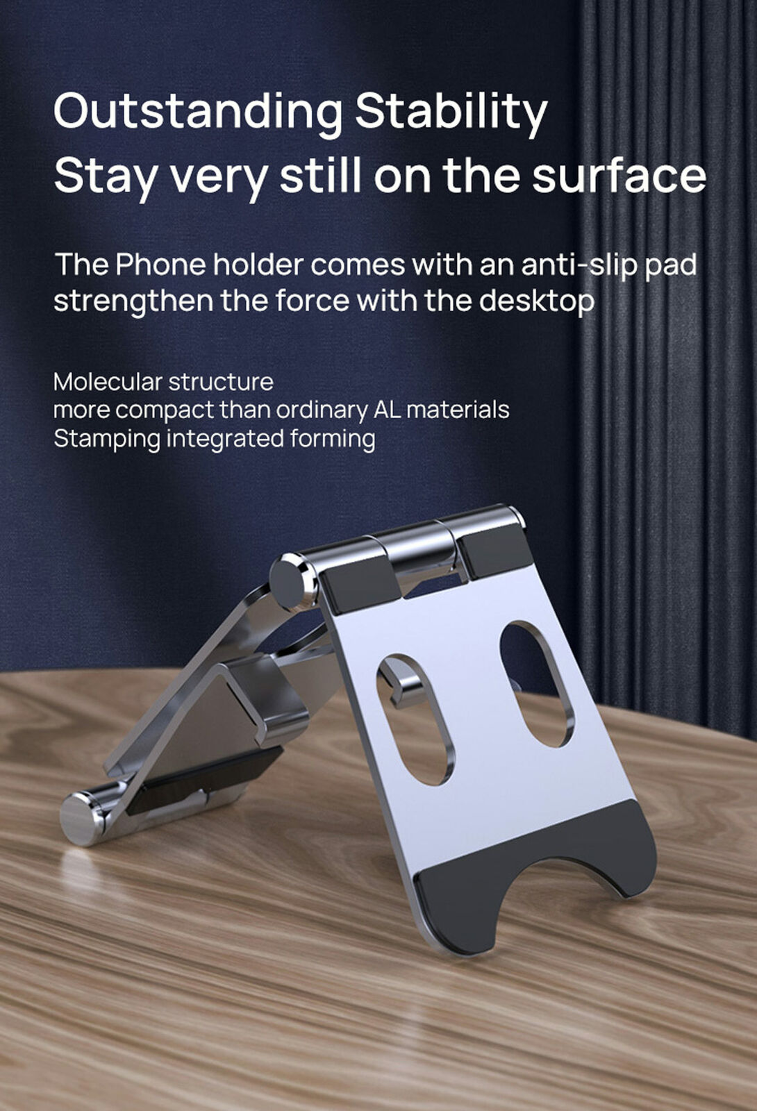 Adjustable Phone Tablet Desktop Stand Desk Holder Mount Cradle For iPhone iPad