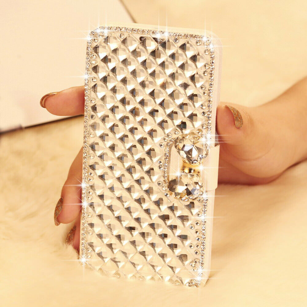 Samsung Note10  Bling Crystal Diamond Leather Flip Stand wallet Case