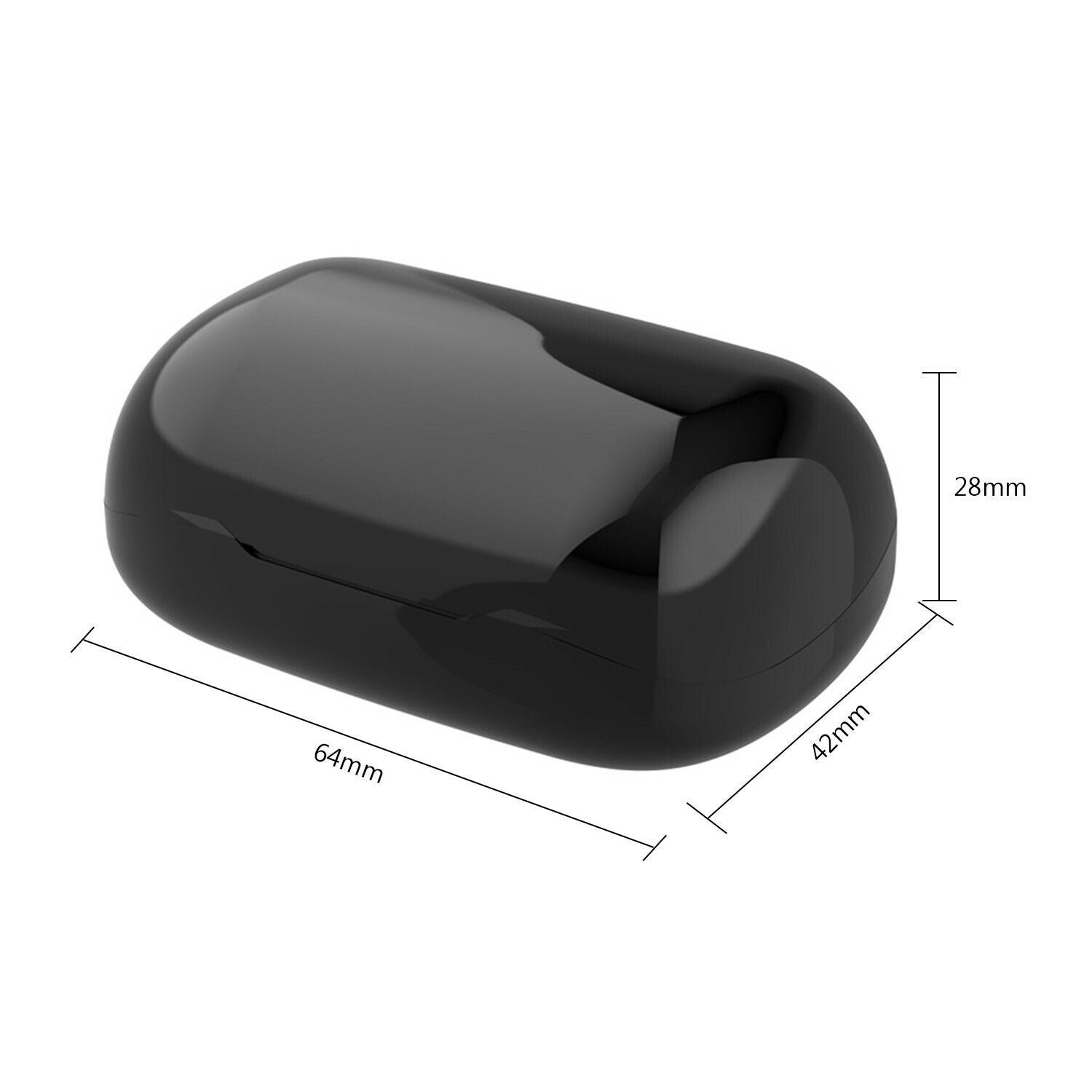 Bluetooth 5.0 Wireless Headset Earphone Waterproof Stereo TWS Headphones Earbuds-Black