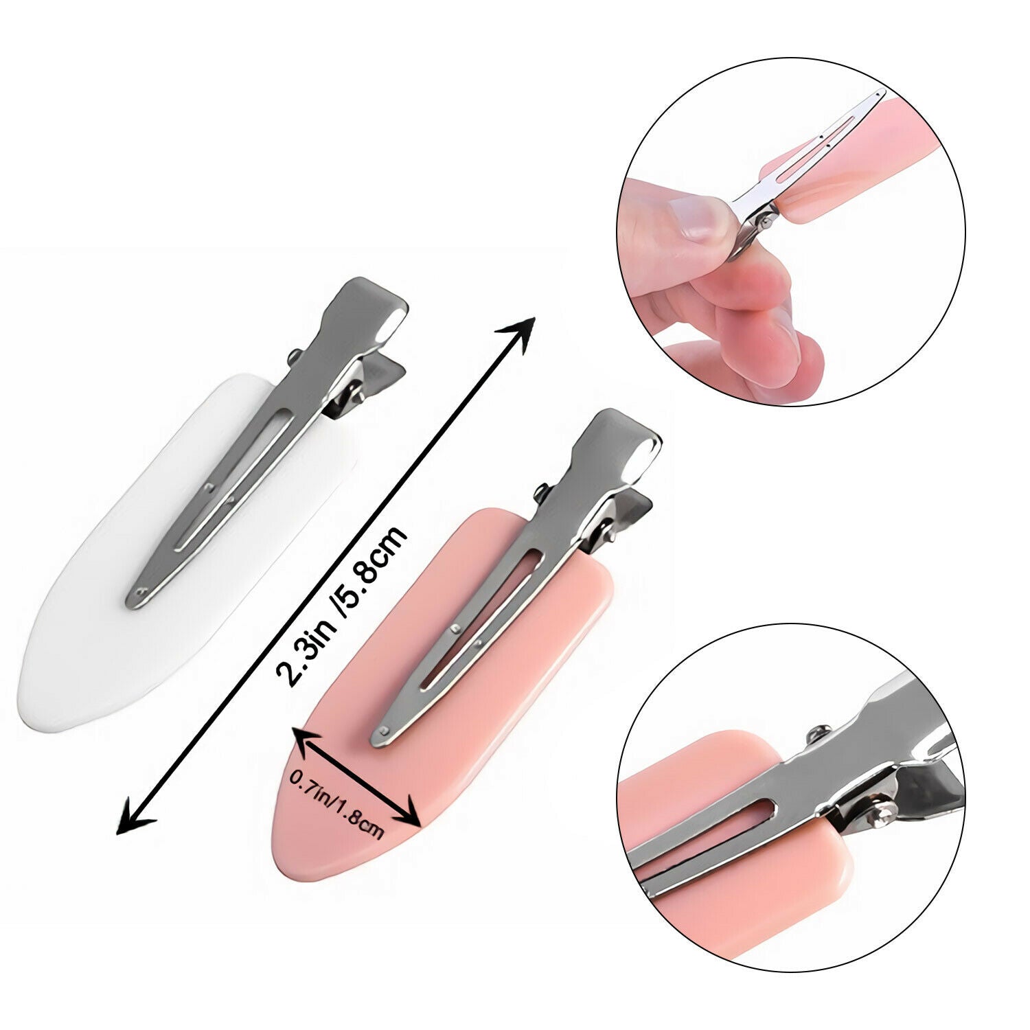 No Bend Hair Clips No Crease Hair Clips Fix Pin Barrette For Makeup Women Girl
