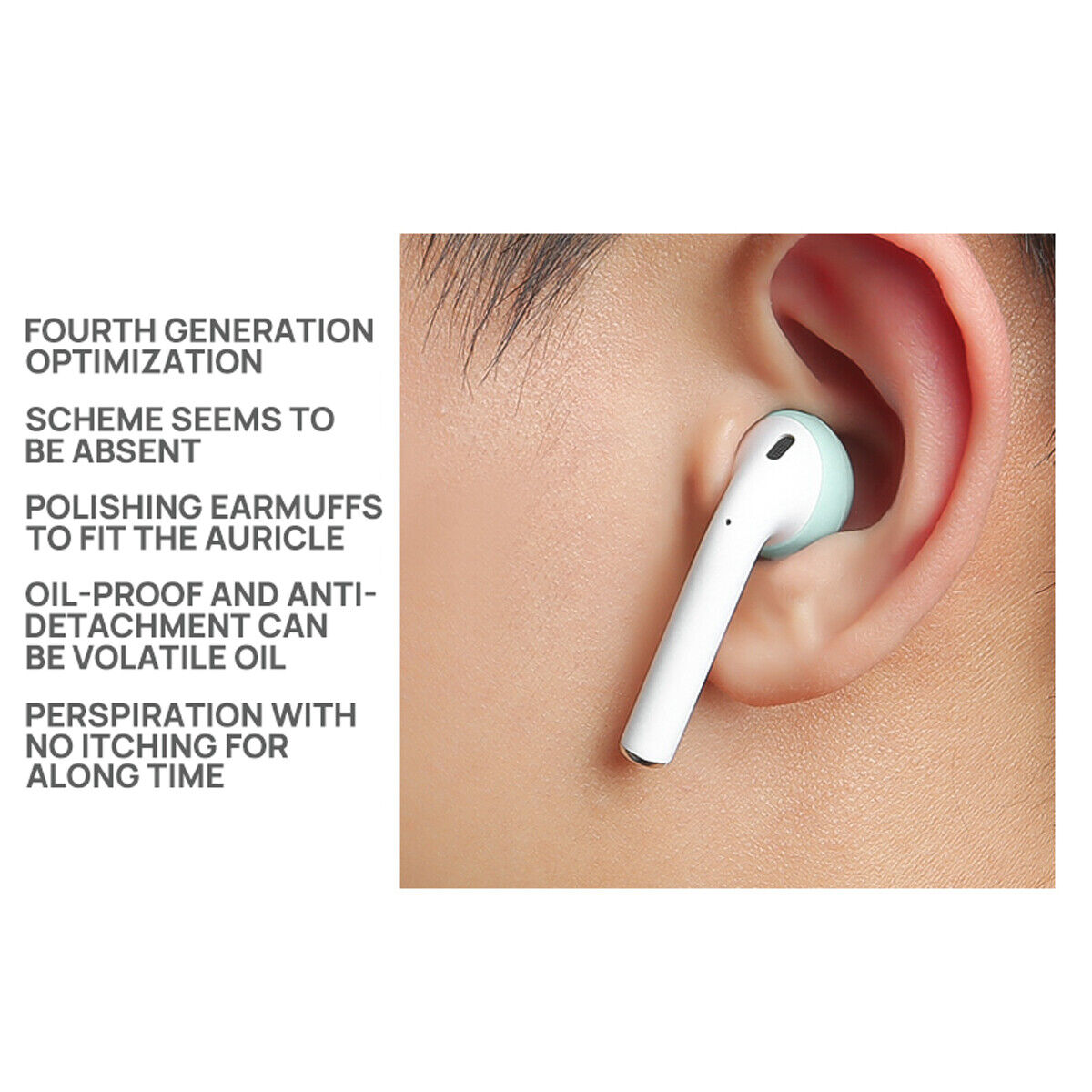 2x For Apple Airpods 3 Case Earpod Cover Ear Hook Earbuds Ear Tips silicone