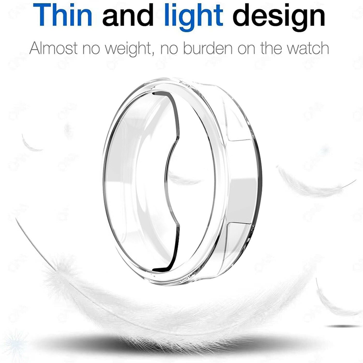 For Garmin Lily Case Cover Shockproof Clear TPU Soft Shell Charging Cable AU