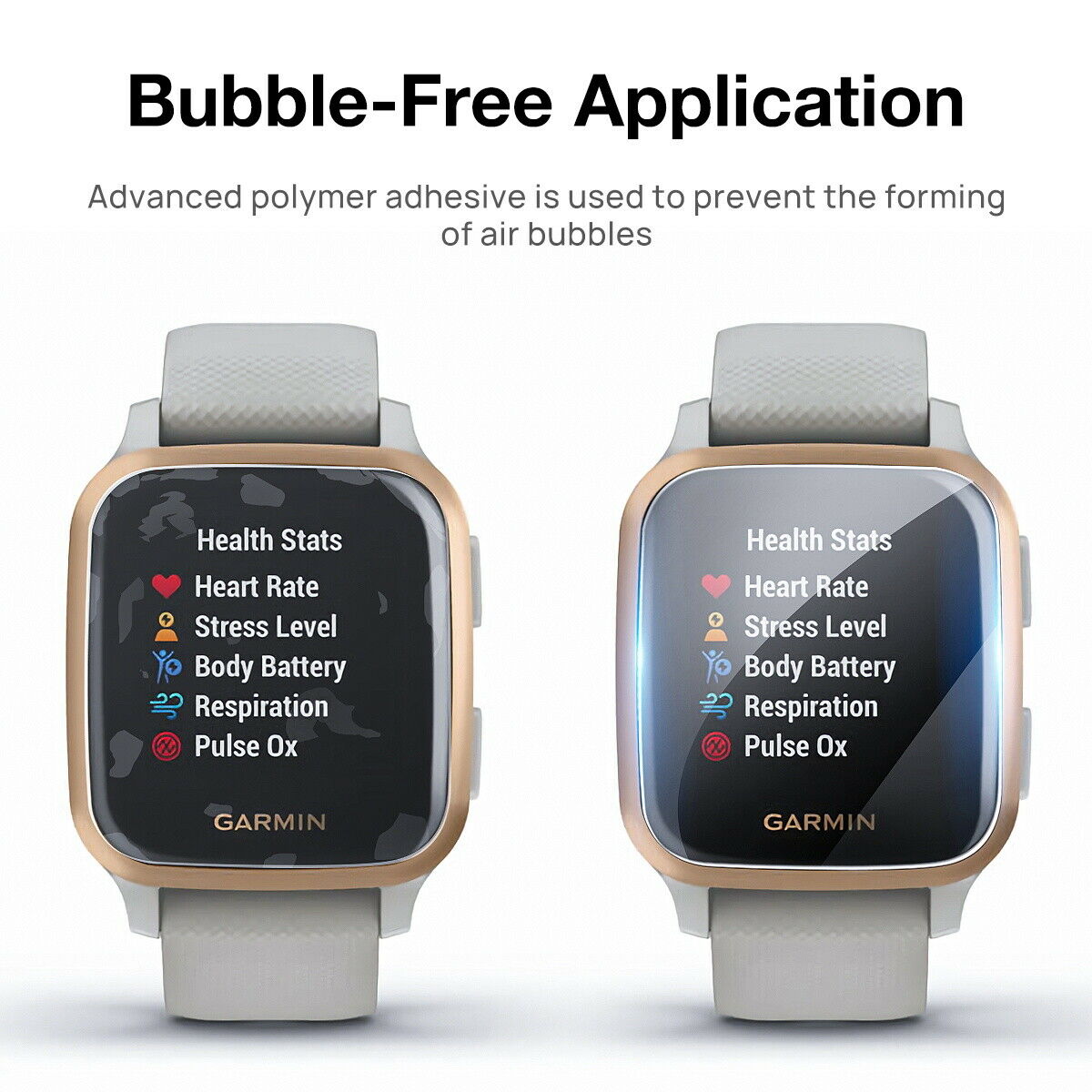 5X Fr Garmin Venu SQ Music Screen Protector Full Cover Hydrogel Film Smart Watch