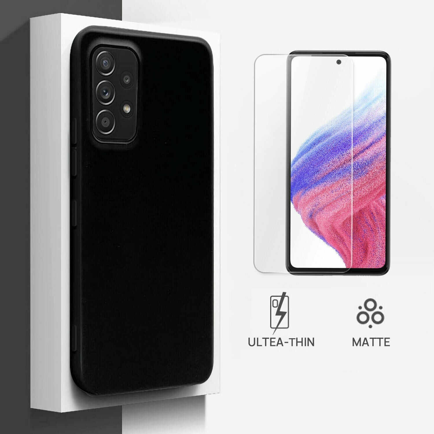 For Samsung Galaxy A53 5G Case Matte TPU Clear Slim Shockproof Soft Cover NEW