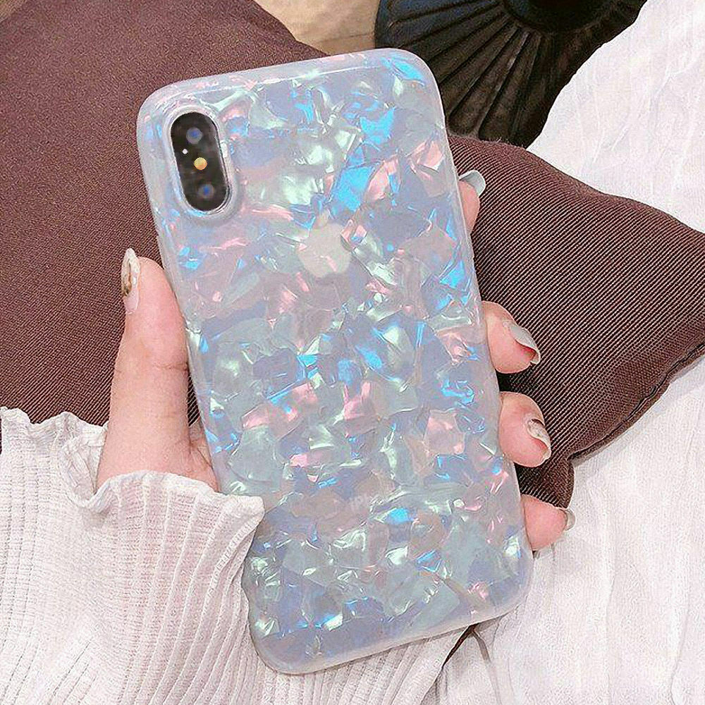Case For Samsung S9 Cover Marble Silicone Skin TPU Bumper-Black