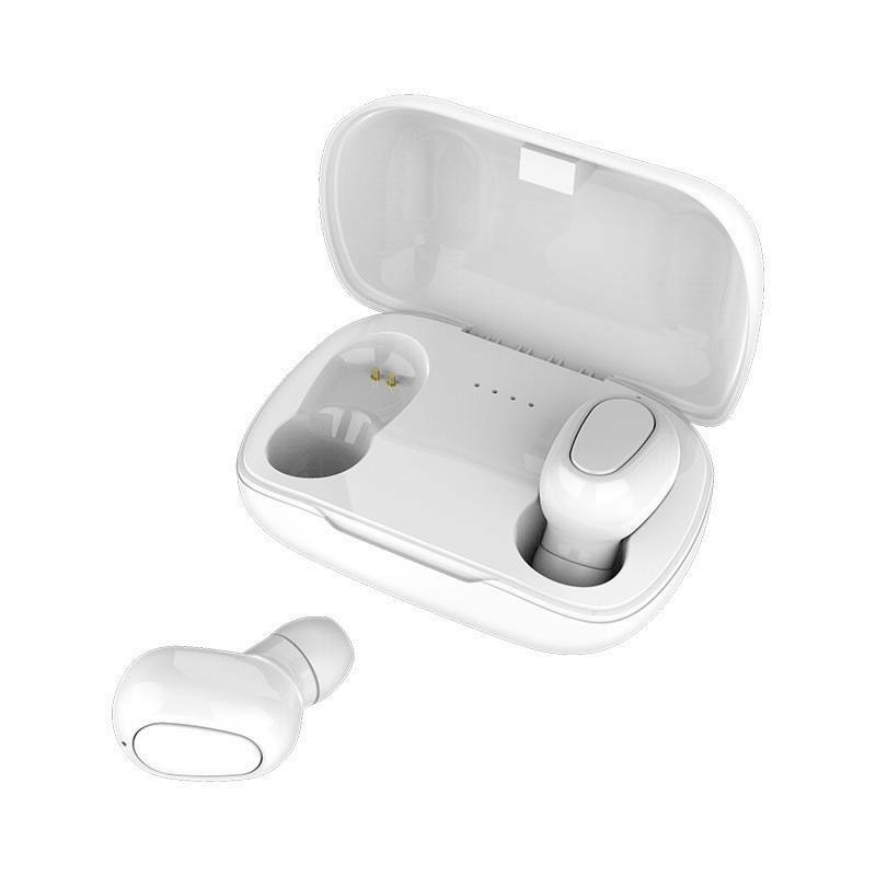 Bluetooth 5.0 Wireless Headset Earphone Waterproof Stereo TWS Headphones Earbuds-White